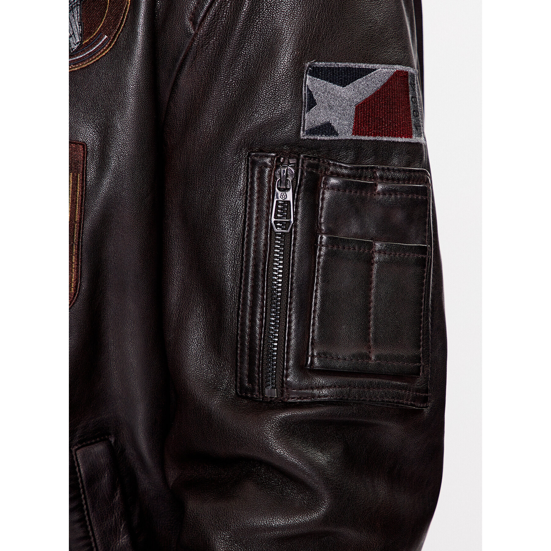 Milestone Кожено яке Maverick 331041 20860 Кафяв Regular Fit - Pepit.bg