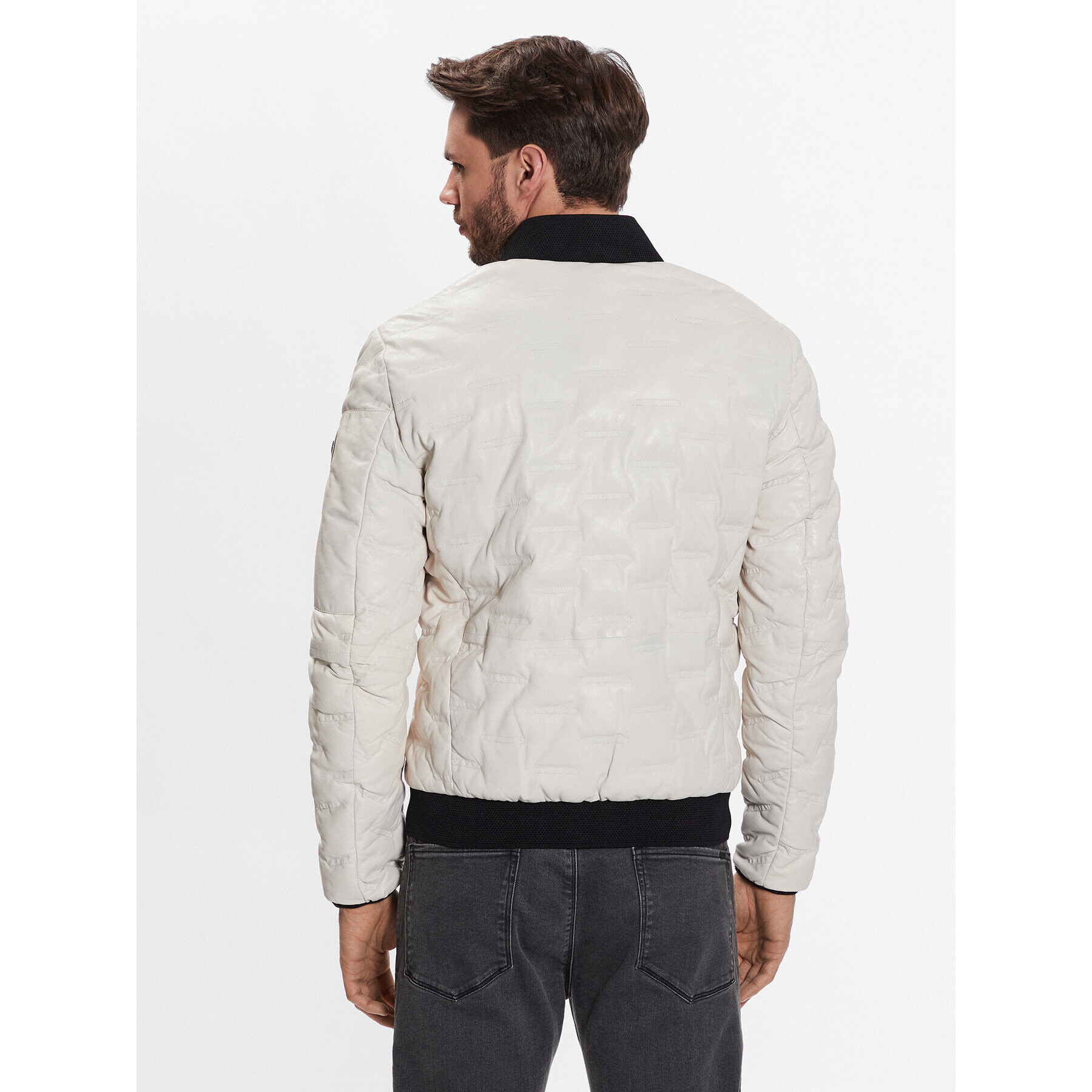 Milestone Кожено яке Msaron 311019 60220 Бежов Regular Fit - Pepit.bg