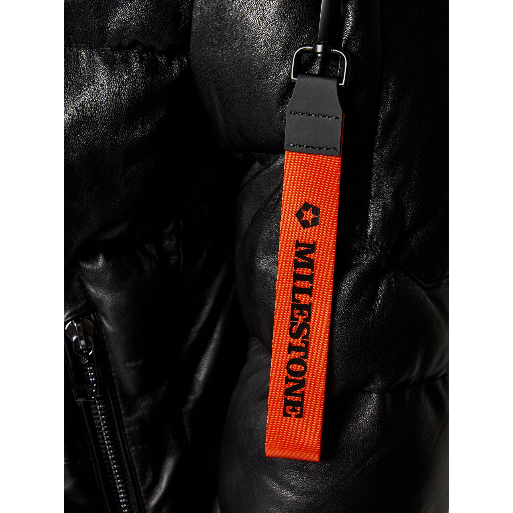 Milestone Кожено яке Mssafi 331040 60290 Черен Regular Fit - Pepit.bg
