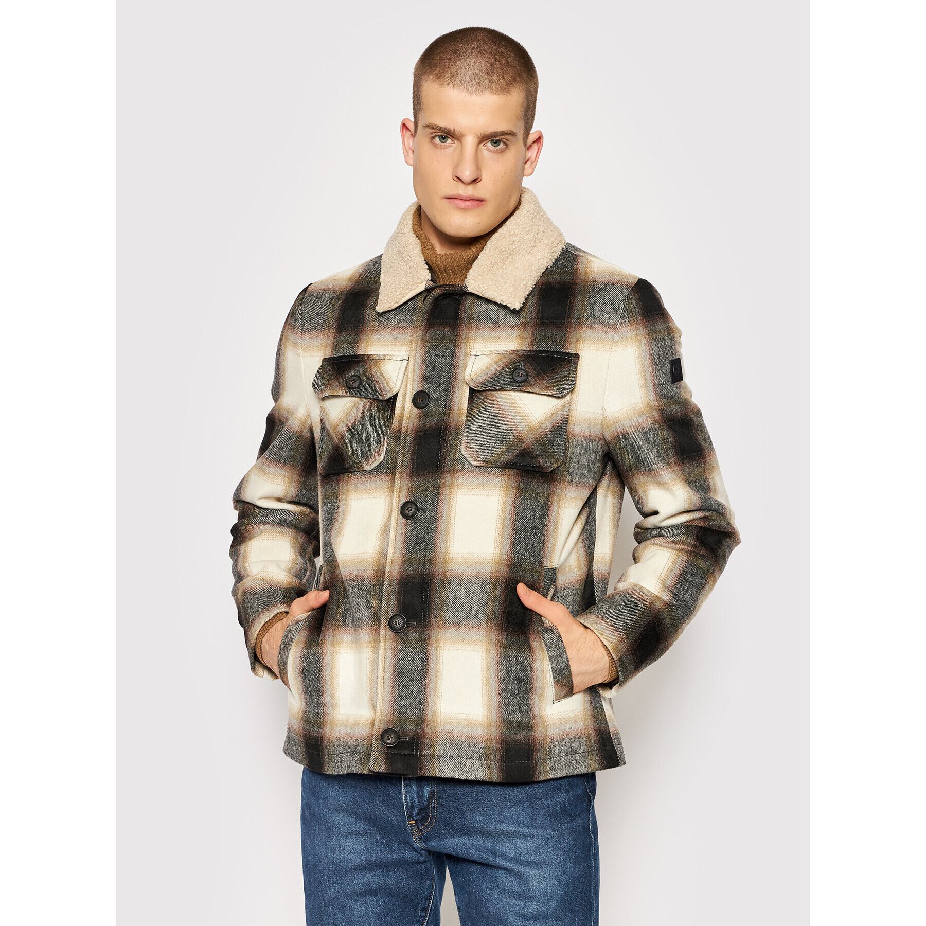 Milestone Преходно яке Chester 130789 10110 Бежов Regular Fit - Pepit.bg
