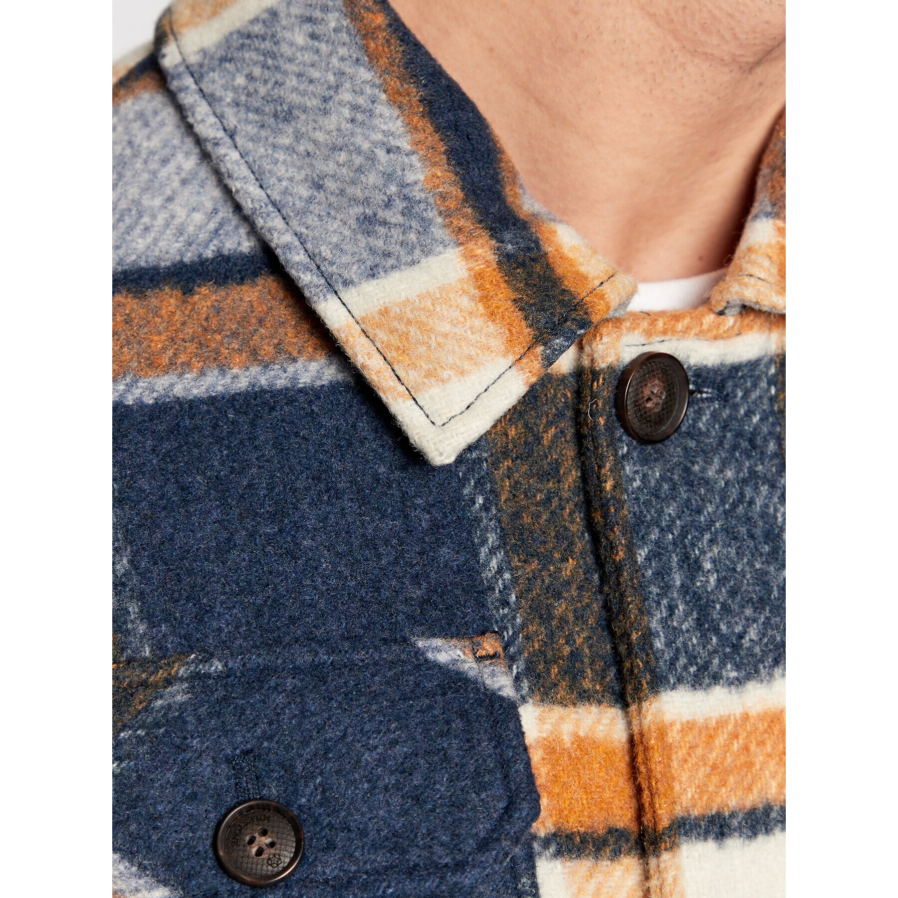 Milestone Преходно яке Chester 230780 10535 Син Regular Fit - Pepit.bg