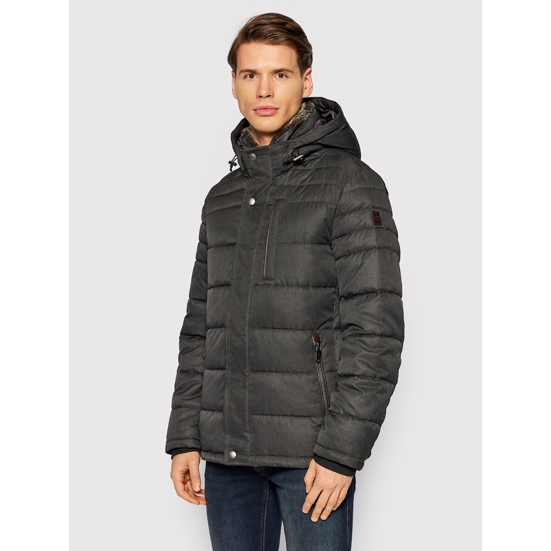 Milestone Пухено яке Carter 130398 10020 Зелен Regular Fit - Pepit.bg