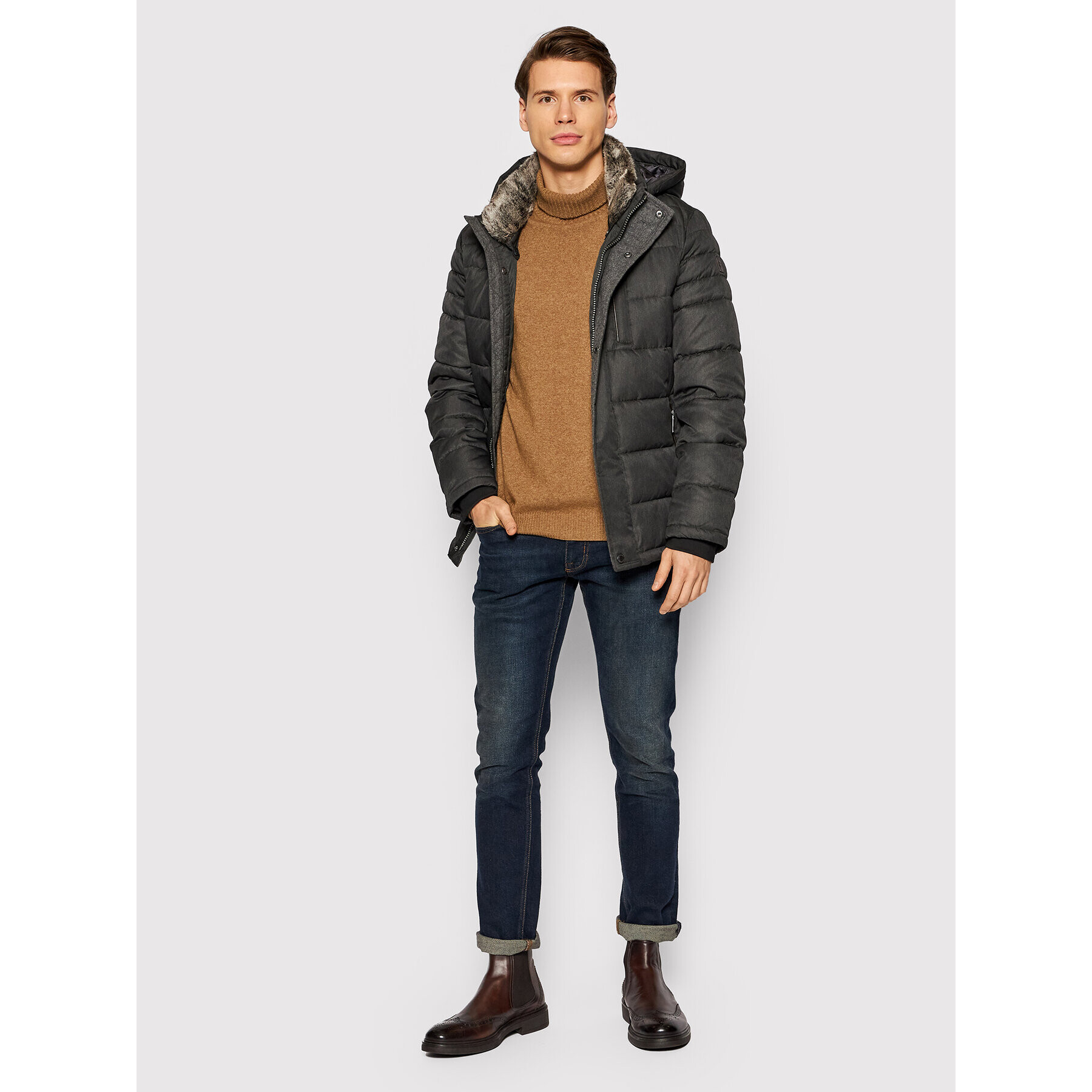Milestone Пухено яке Carter 130398 10020 Зелен Regular Fit - Pepit.bg