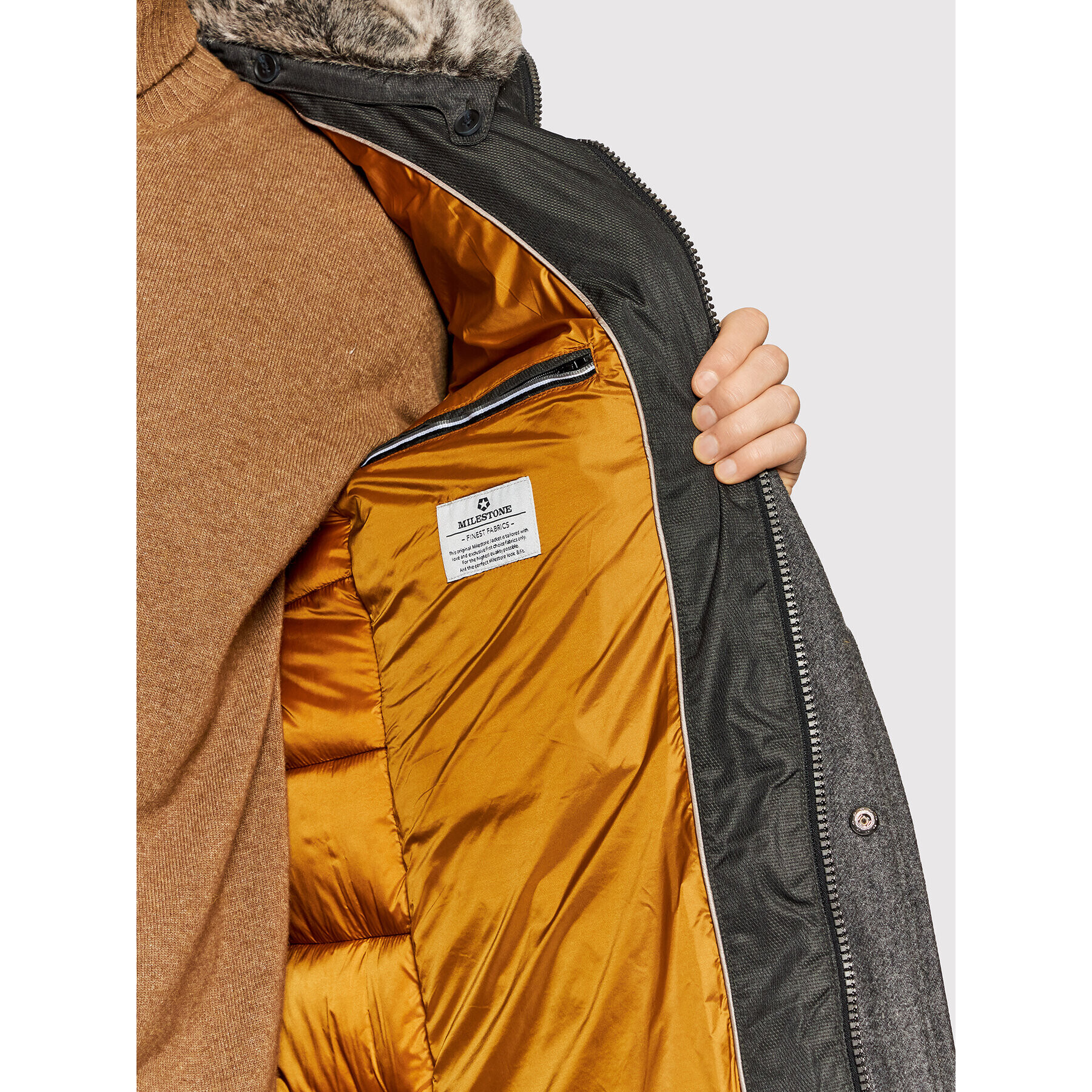 Milestone Пухено яке Carter 130398 10020 Зелен Regular Fit - Pepit.bg