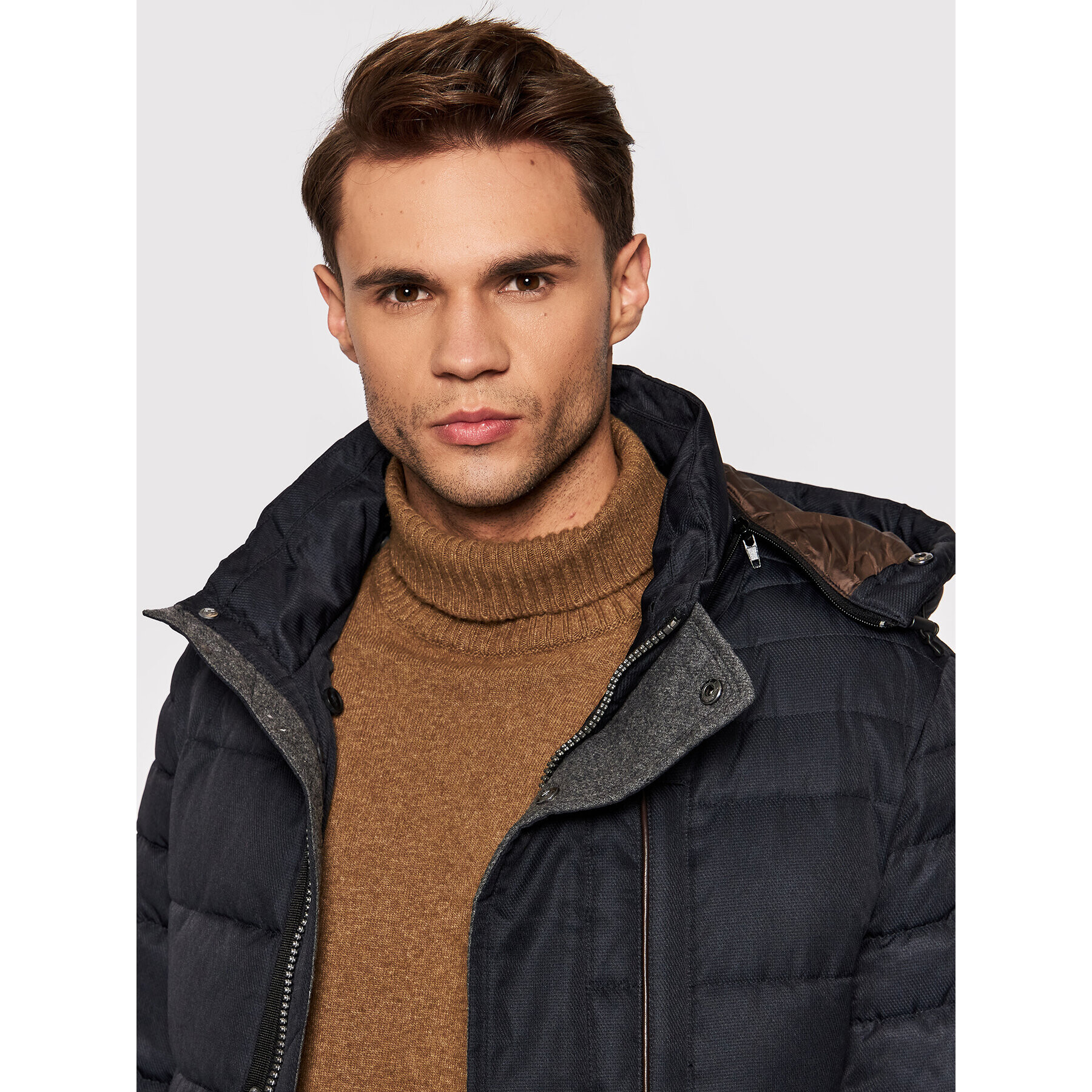 Milestone Пухено яке Carter 13039810020 Тъмносин Regular Fit - Pepit.bg