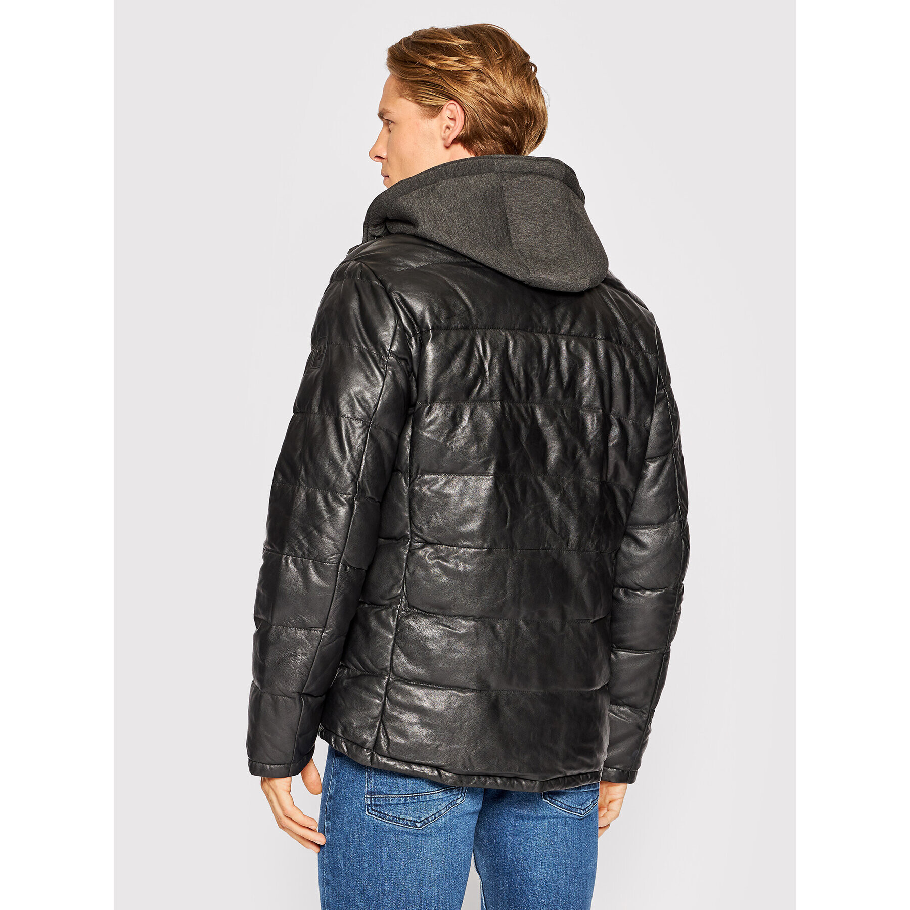 Milestone Пухено яке Claudio 231019 60150 Черен Regular Fit - Pepit.bg