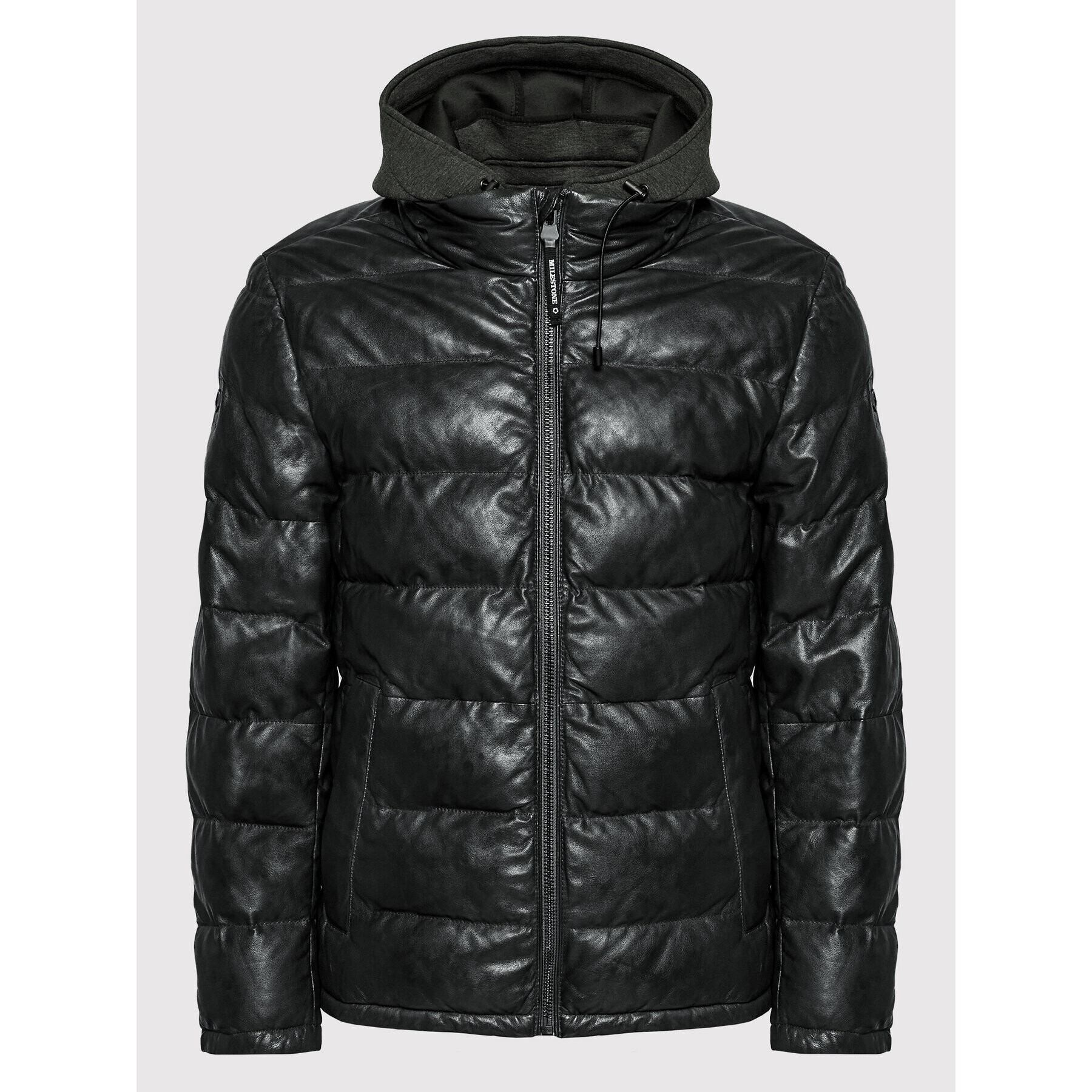 Milestone Пухено яке Claudio 231019 60150 Черен Regular Fit - Pepit.bg
