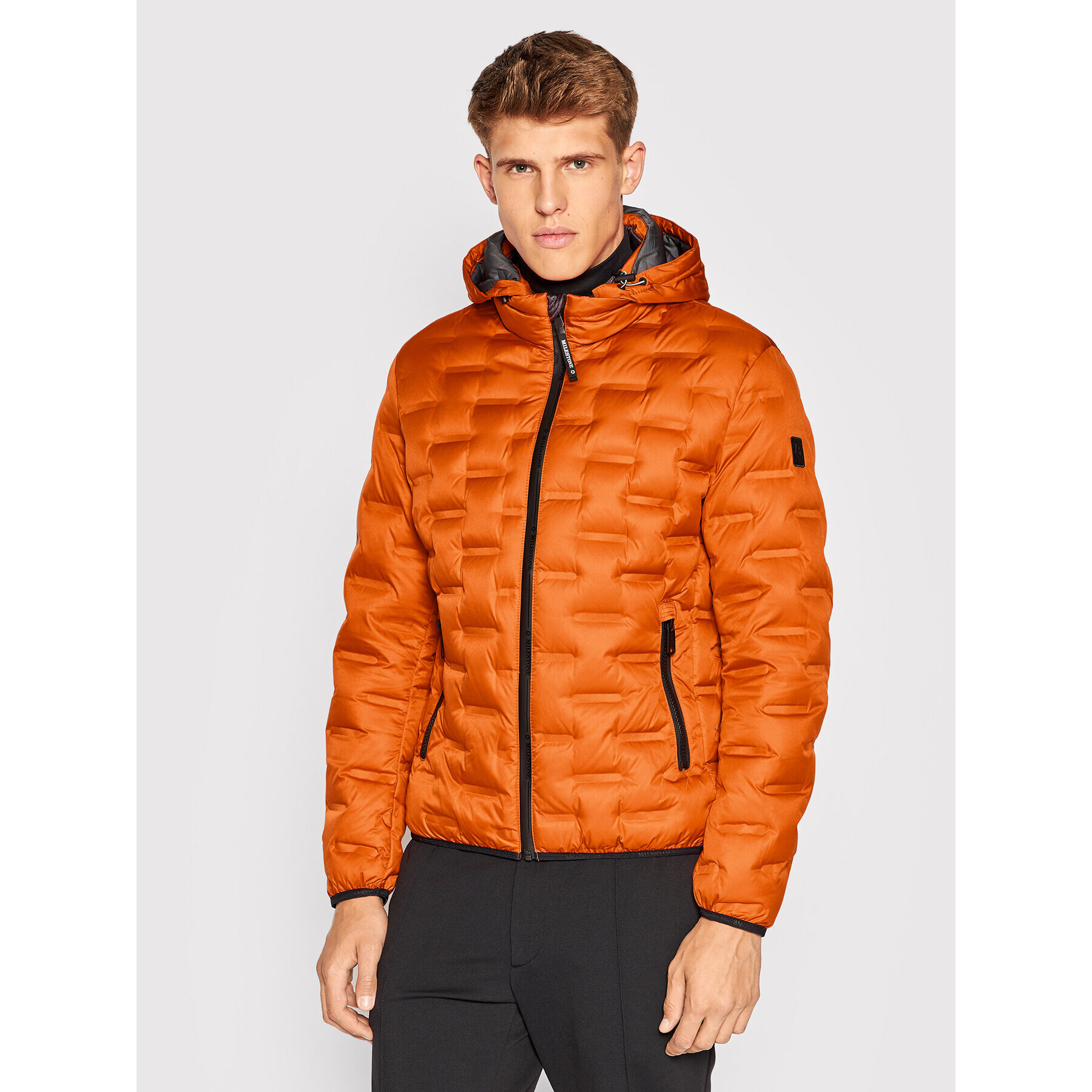 Milestone Пухено яке Omega 230341 60190 Оранжев Regular Fit - Pepit.bg