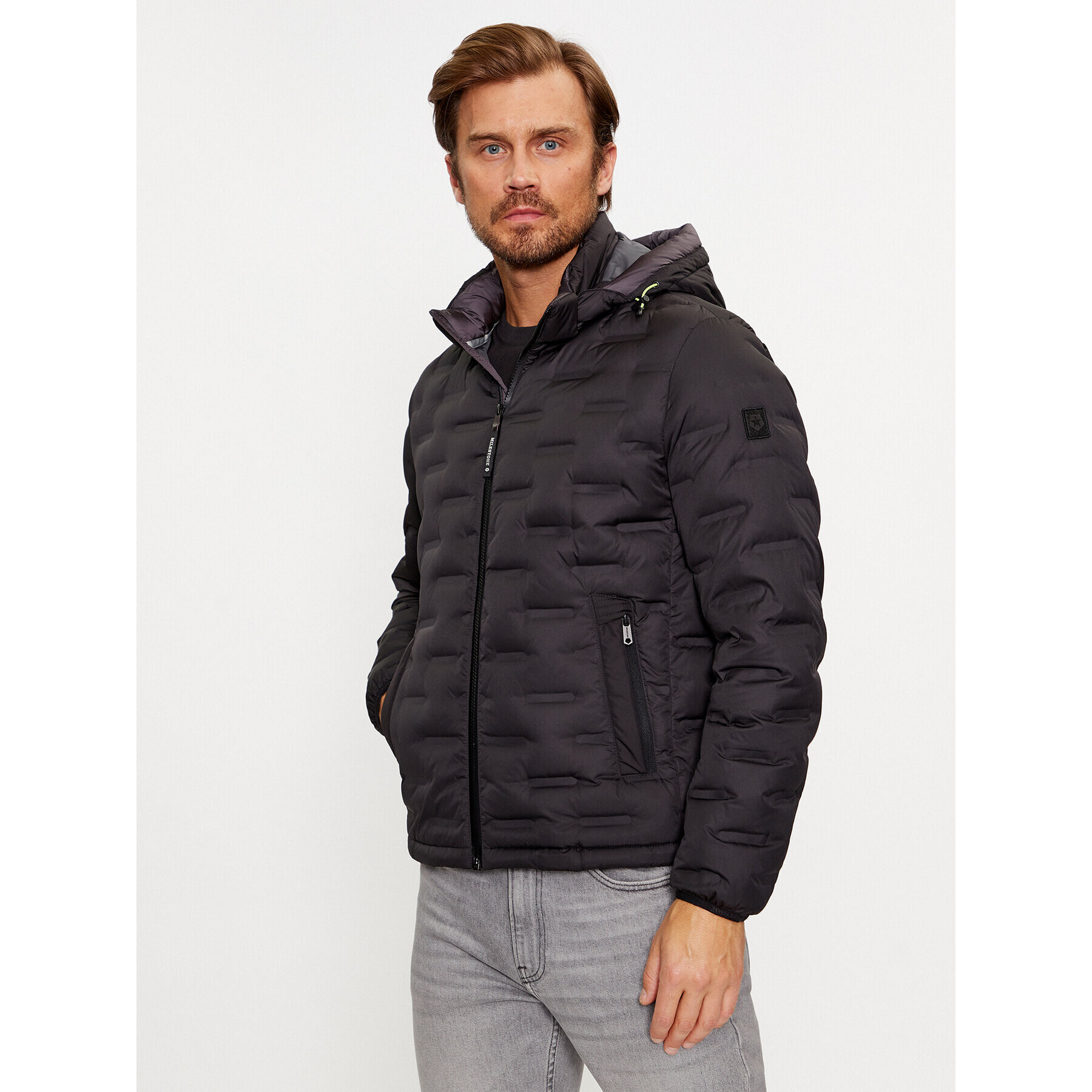 Milestone Пухено яке Brayden 330341 60390 Черен Regular Fit - Pepit.bg