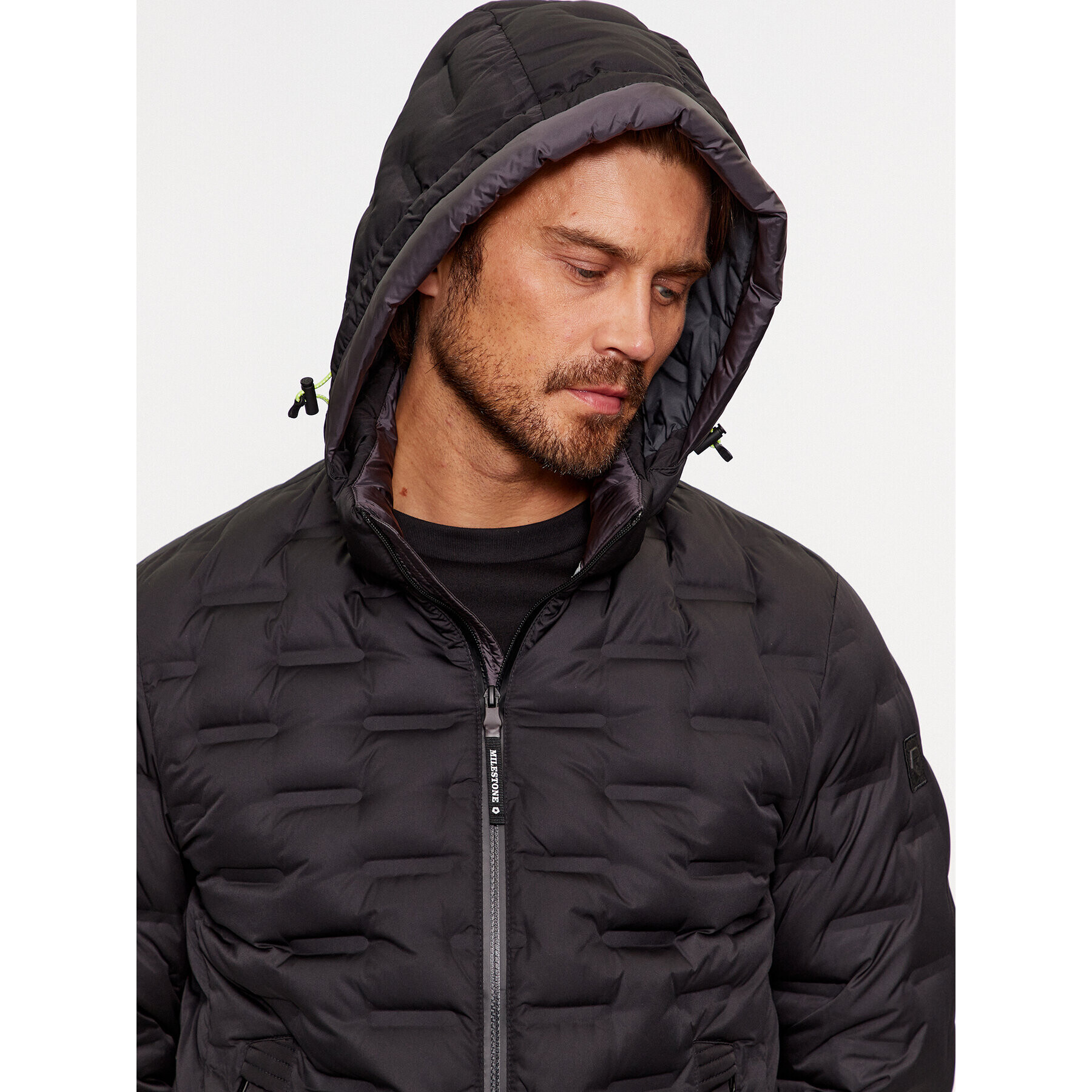 Milestone Пухено яке Brayden 330341 60390 Черен Regular Fit - Pepit.bg