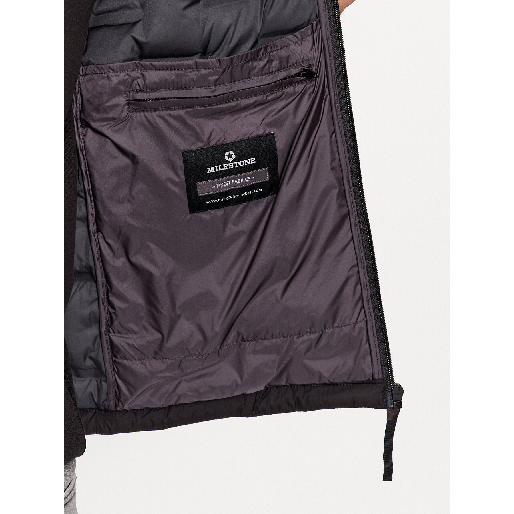 Milestone Пухено яке Brayden 330341 60390 Черен Regular Fit - Pepit.bg