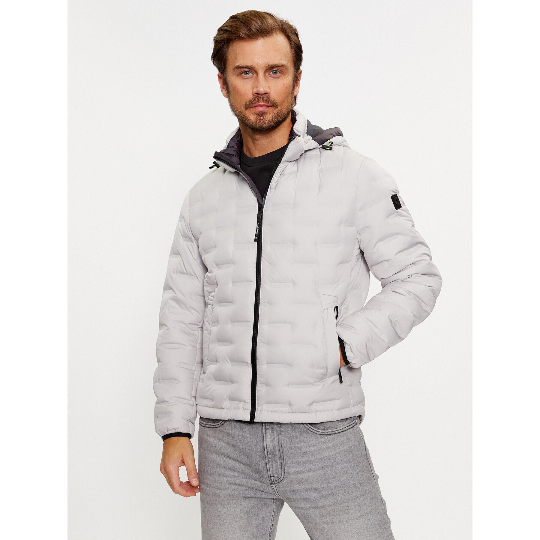 Milestone Пухено яке Brayden 330341 60390 Сив Regular Fit - Pepit.bg