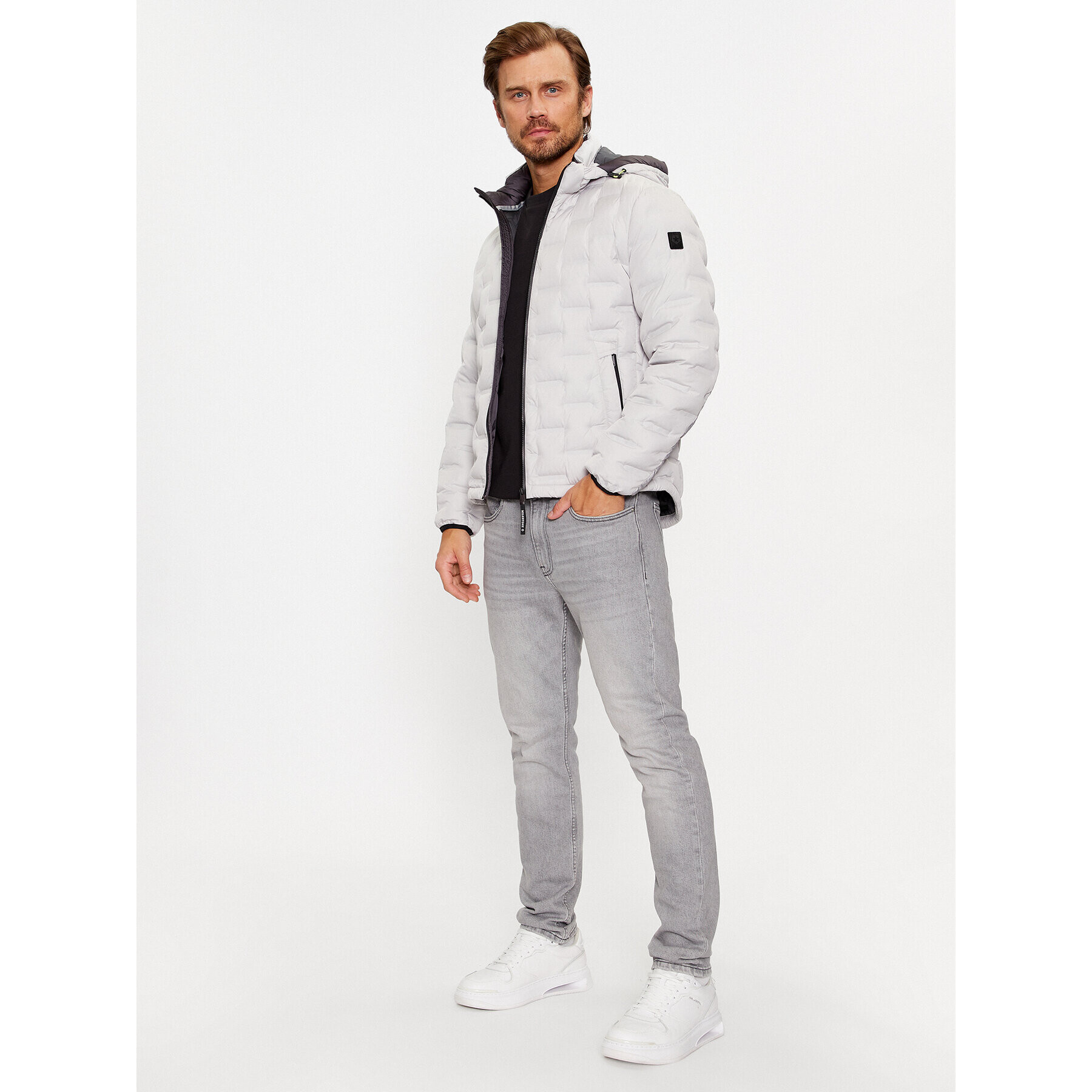 Milestone Пухено яке Brayden 330341 60390 Сив Regular Fit - Pepit.bg