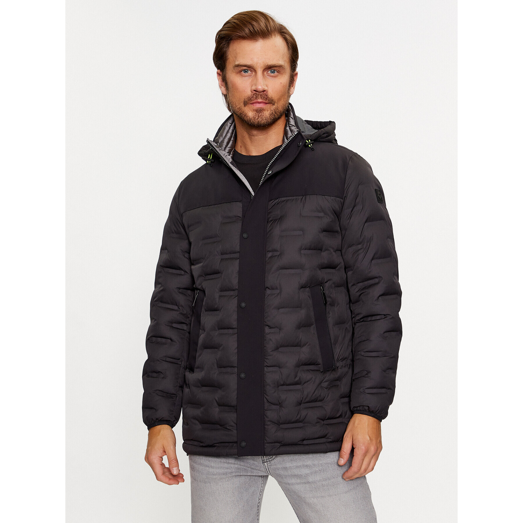 Milestone Пухено яке Remigo 330341 60380 Черен Regular Fit - Pepit.bg