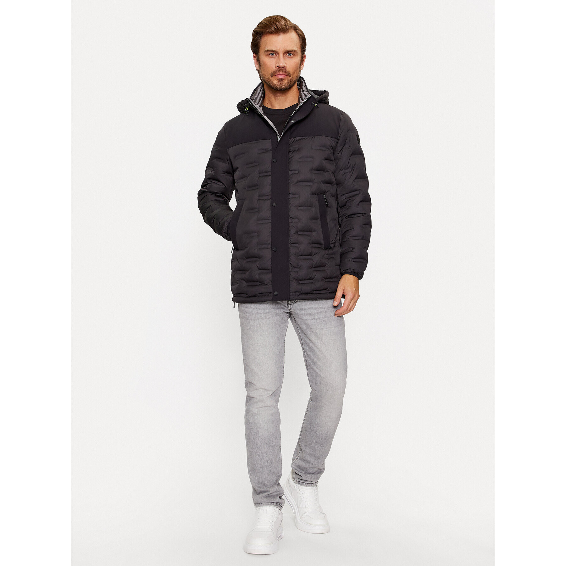 Milestone Пухено яке Remigo 330341 60380 Черен Regular Fit - Pepit.bg
