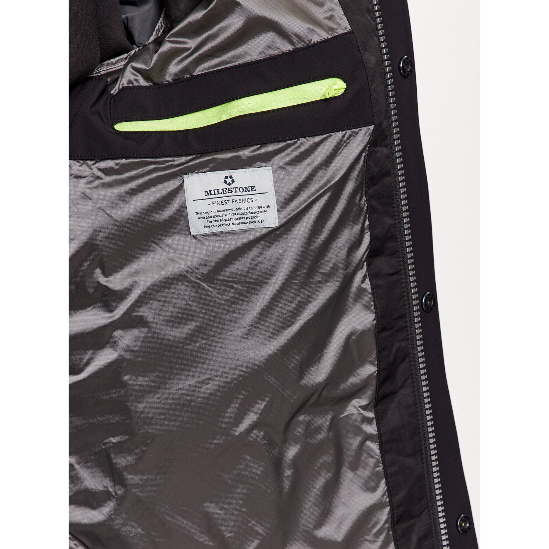 Milestone Пухено яке Remigo 330341 60380 Черен Regular Fit - Pepit.bg