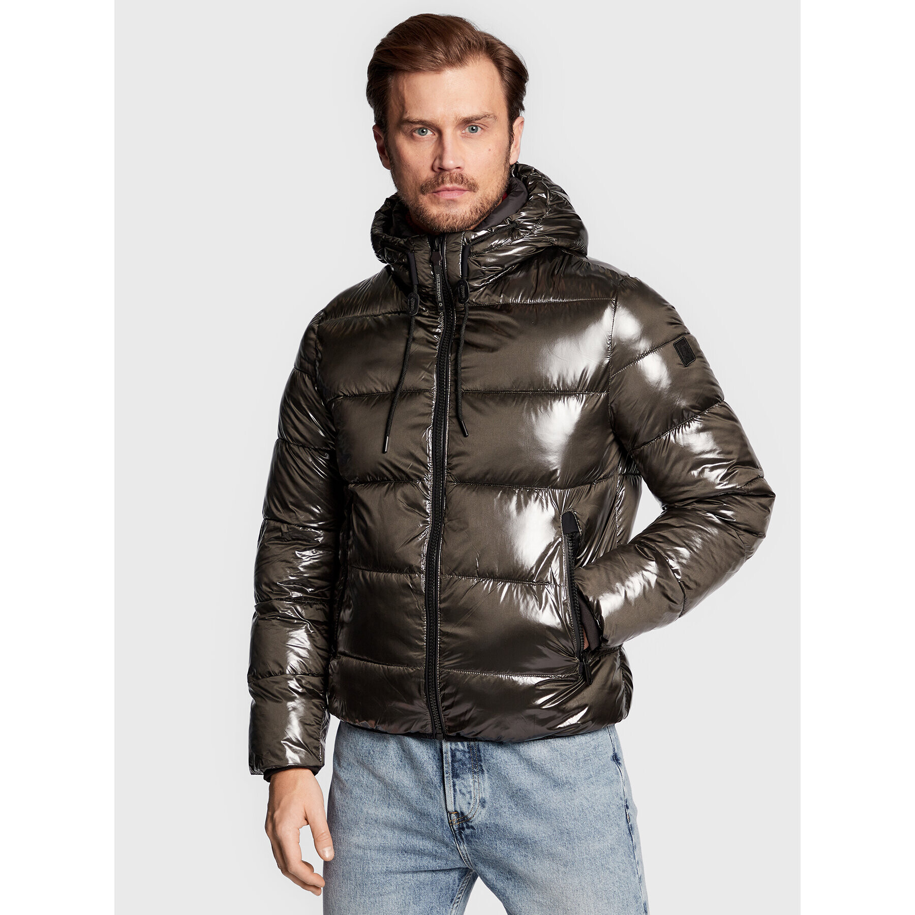 Milestone Пухено яке Sheen 230499 10500 Сив Regular Fit - Pepit.bg