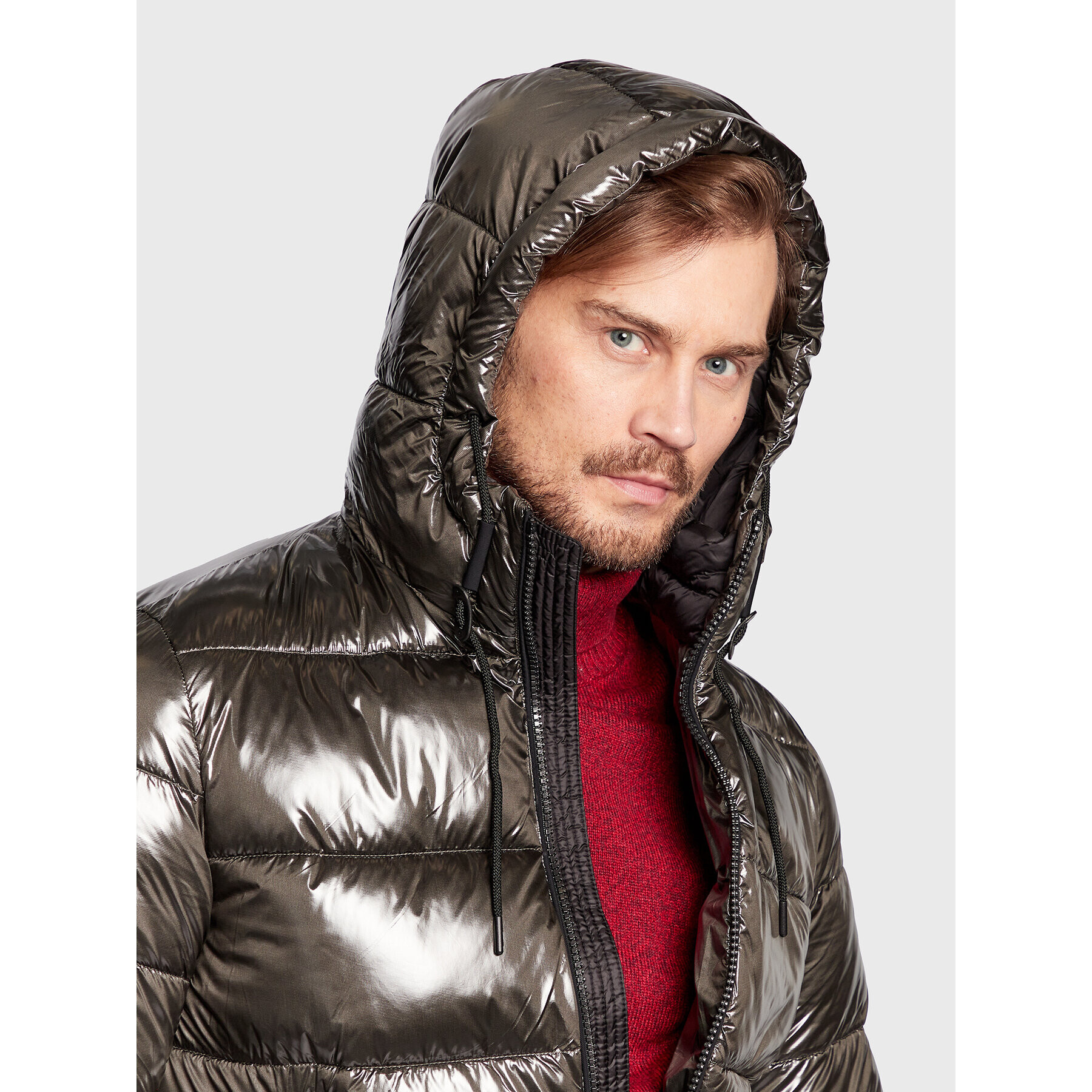 Milestone Пухено яке Sheen 230499 10500 Сив Regular Fit - Pepit.bg
