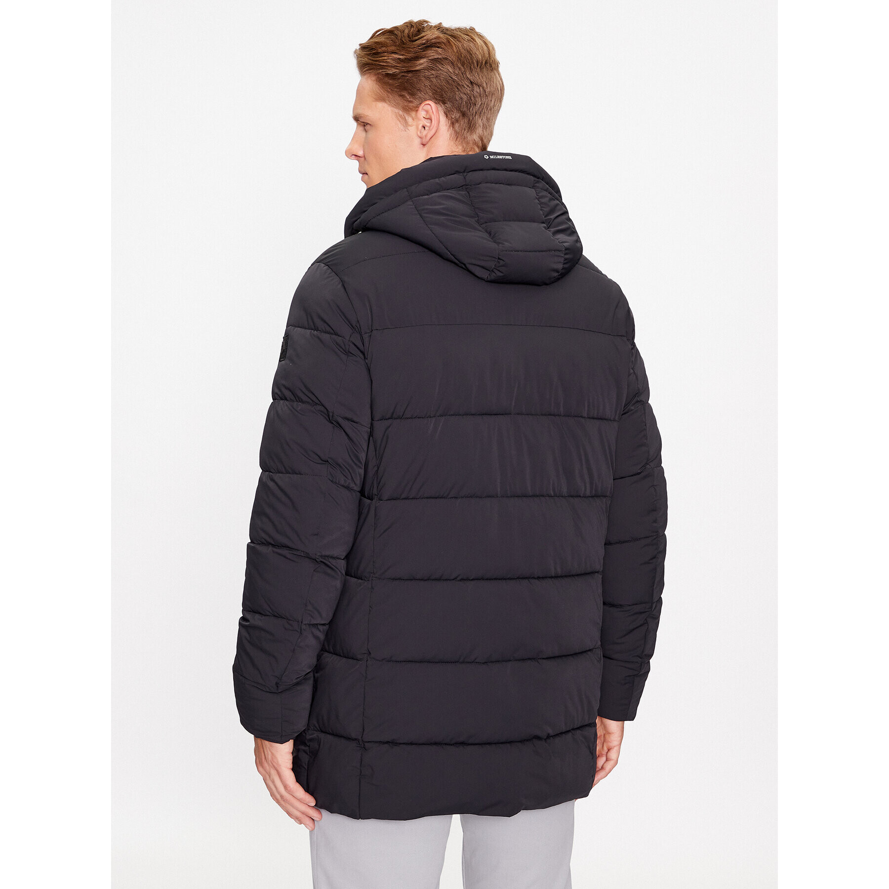 Milestone Пухено яке Tedros 330403 10735 Черен Regular Fit - Pepit.bg