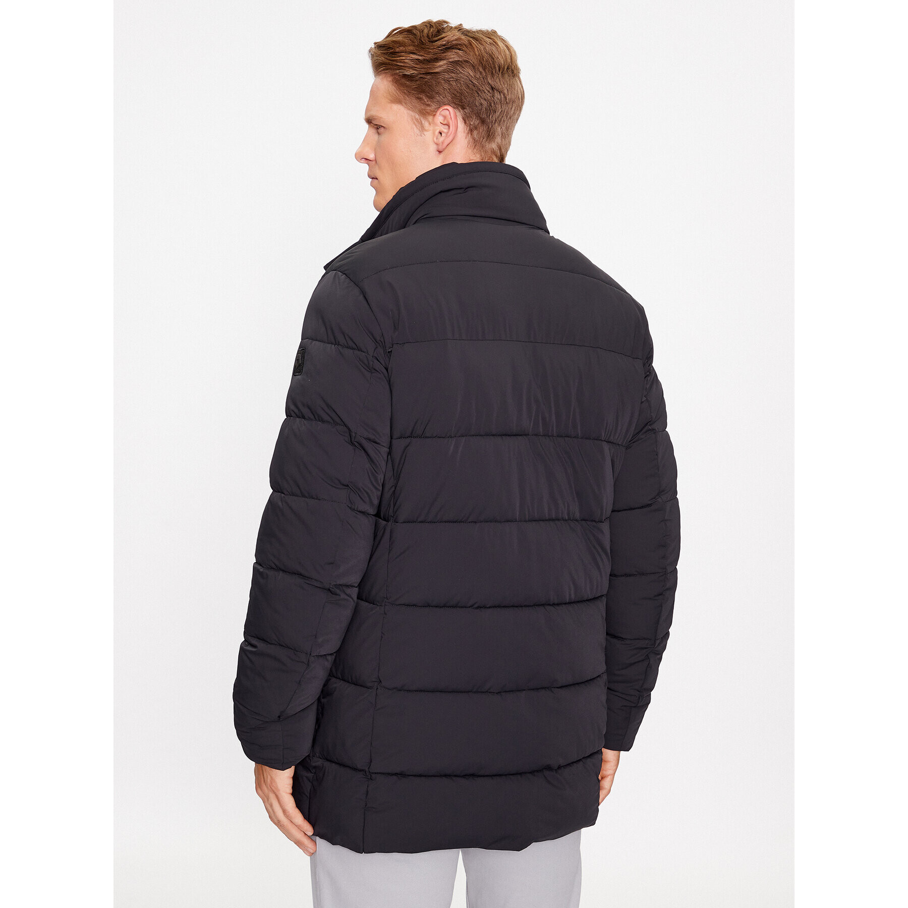 Milestone Пухено яке Tedros 330403 10735 Черен Regular Fit - Pepit.bg