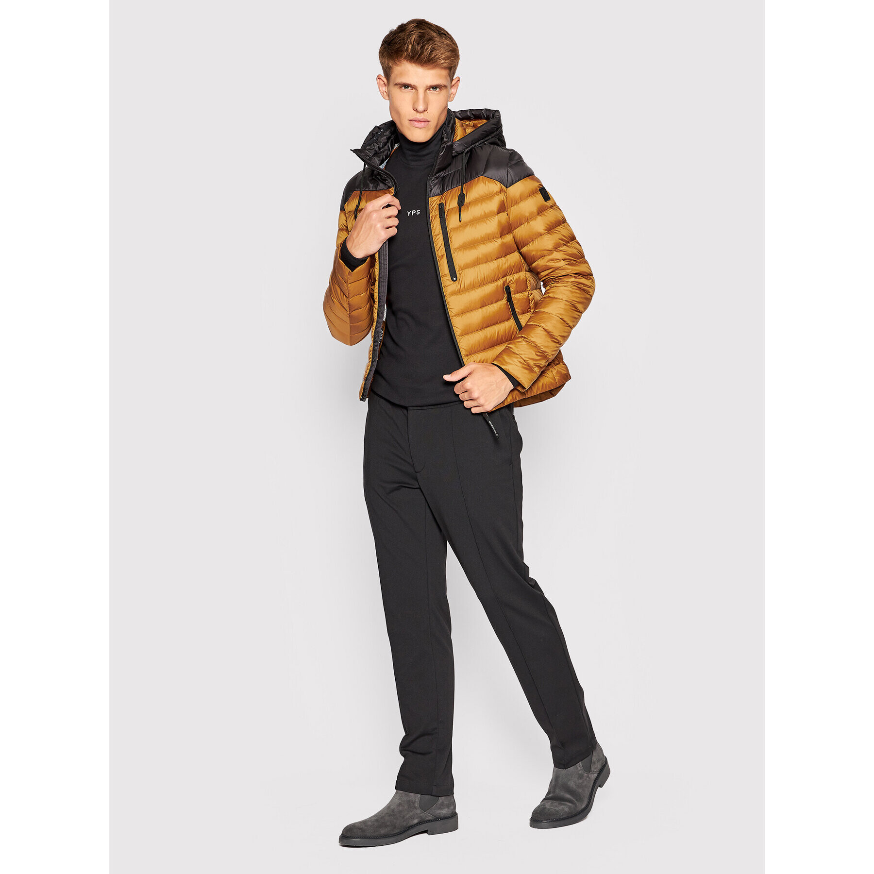 Milestone Пухено яке Tyson 230400 60170 Кафяв Regular Fit - Pepit.bg
