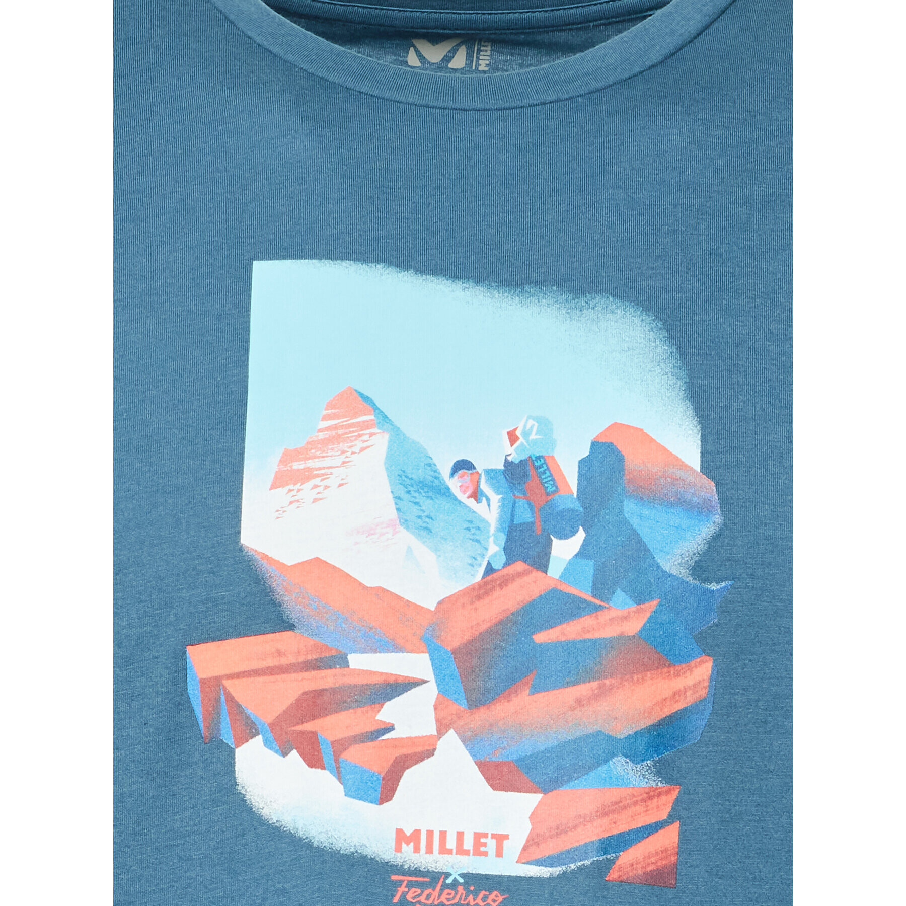 Millet Тишърт X Epis Ts Ss M Miv9751 Син Regular Fit - Pepit.bg