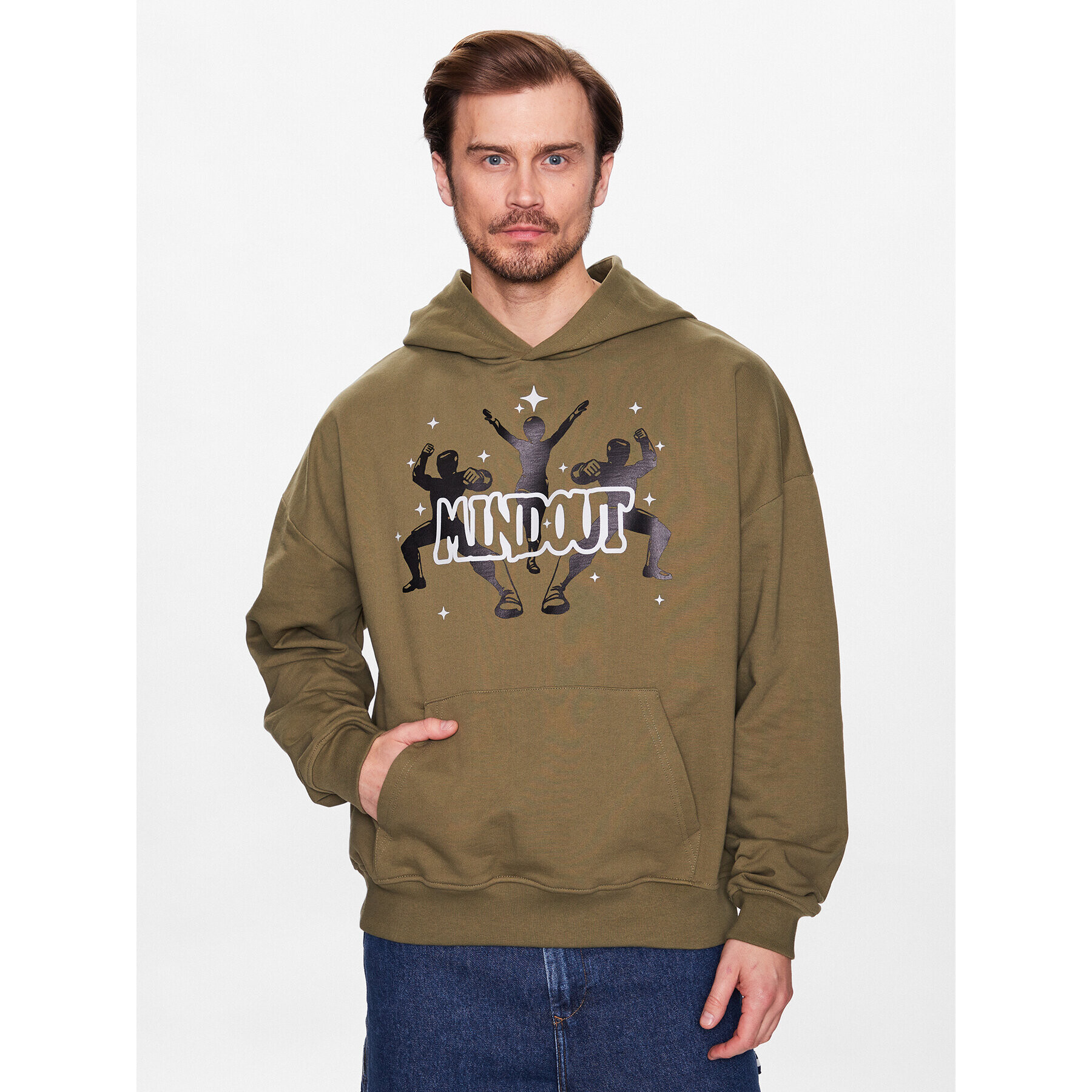 Mindout Суитшърт Trinary T2023-1 Зелен Regular Fit - Pepit.bg