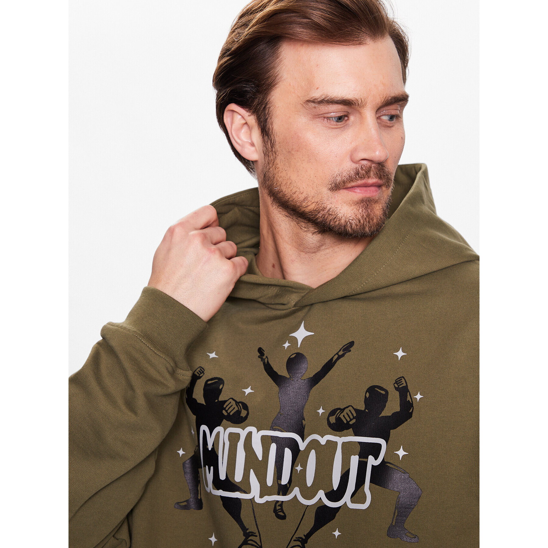 Mindout Суитшърт Trinary T2023-1 Зелен Regular Fit - Pepit.bg