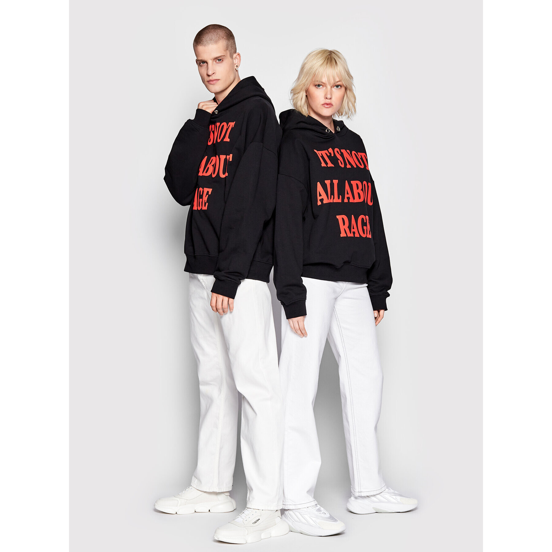 Mindout Суитшърт Unisex It's Not All About Rage Черен Oversize - Pepit.bg