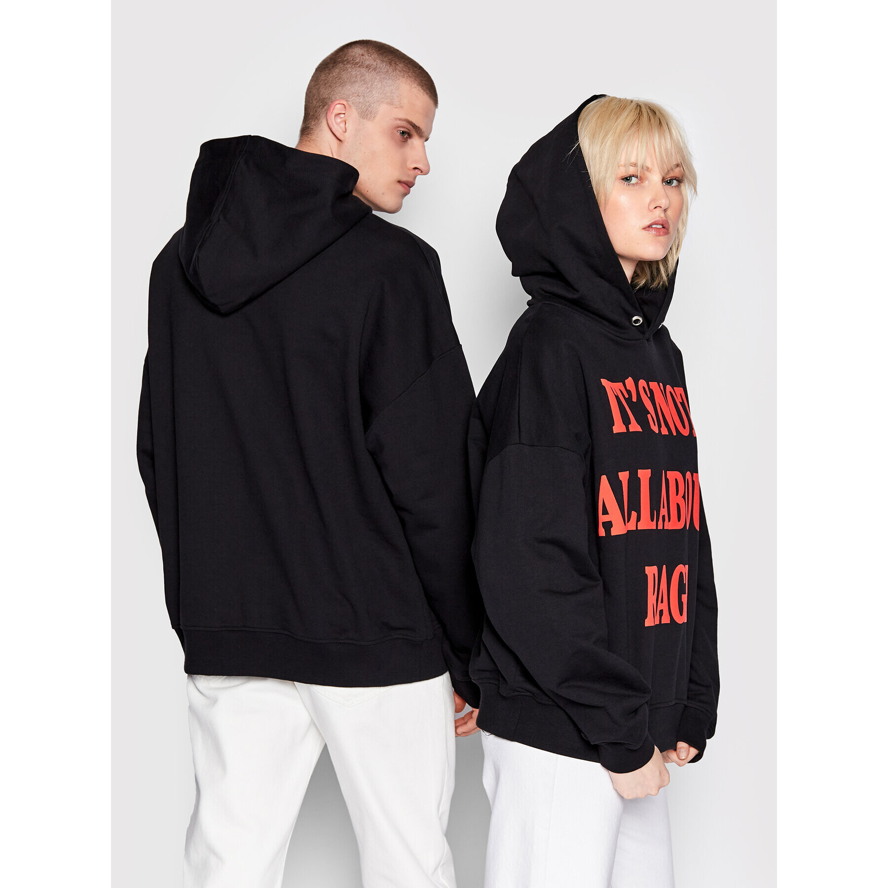 Mindout Суитшърт Unisex It's Not All About Rage Черен Oversize - Pepit.bg