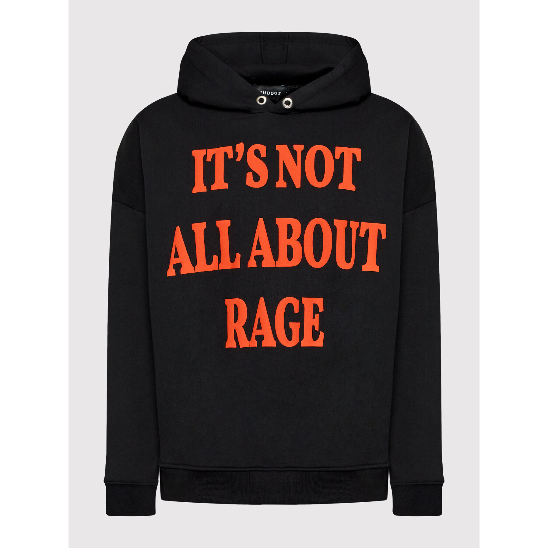 Mindout Суитшърт Unisex It's Not All About Rage Черен Oversize - Pepit.bg