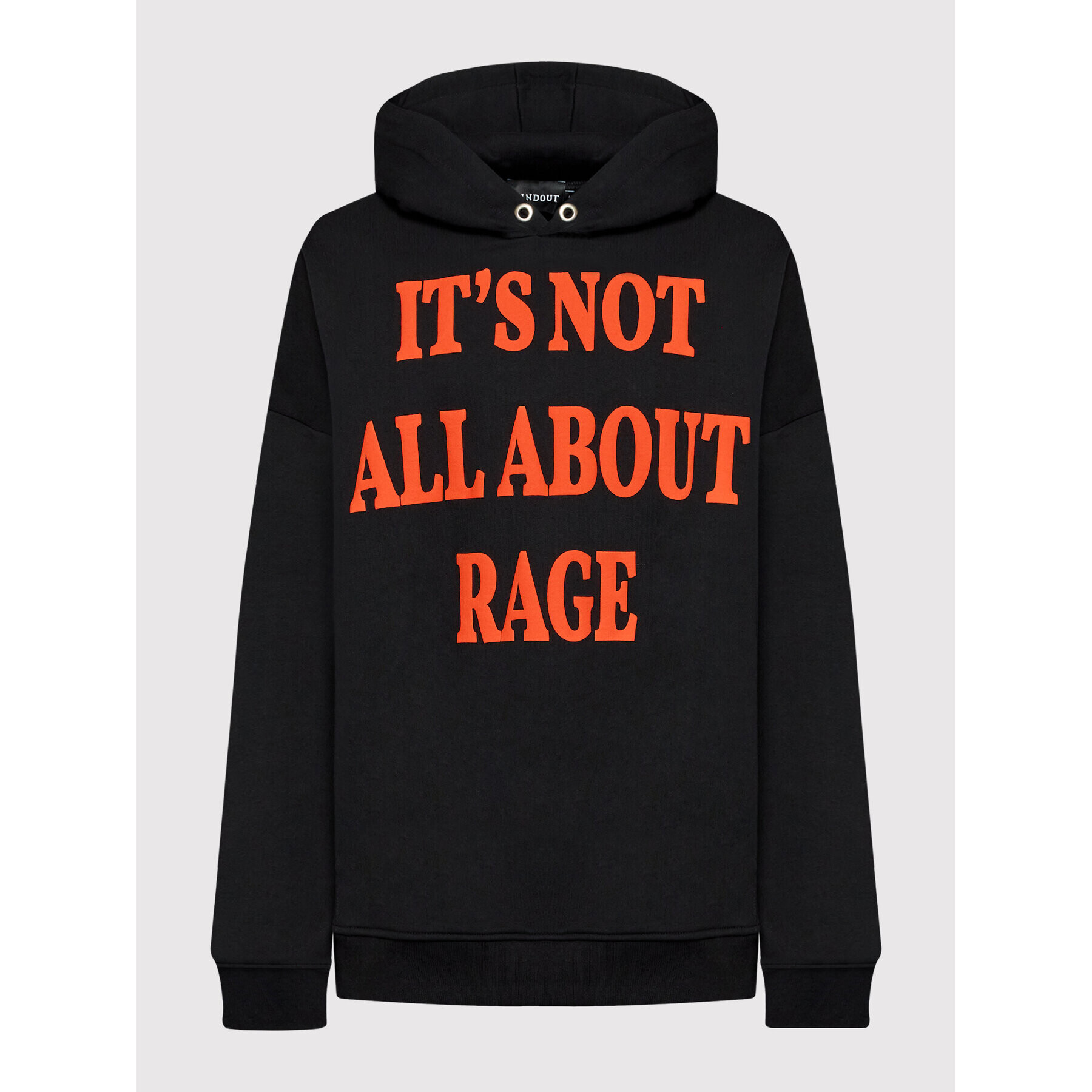 Mindout Суитшърт Unisex It's Not All About Rage Черен Oversize - Pepit.bg