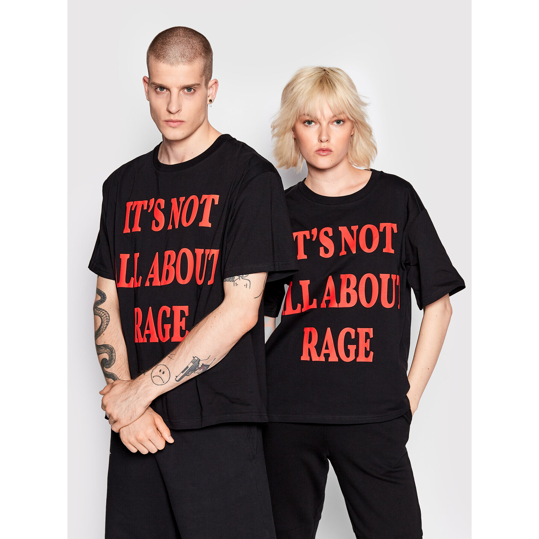 Mindout Тишърт Unisex It's Not All About Черен Oversize - Pepit.bg