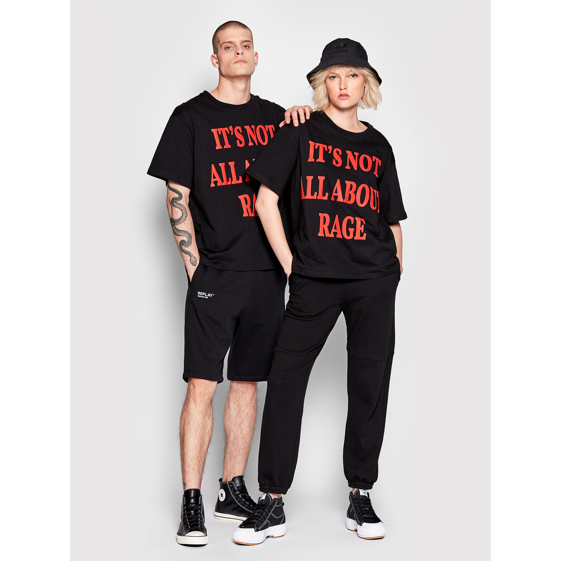 Mindout Тишърт Unisex It's Not All About Черен Oversize - Pepit.bg