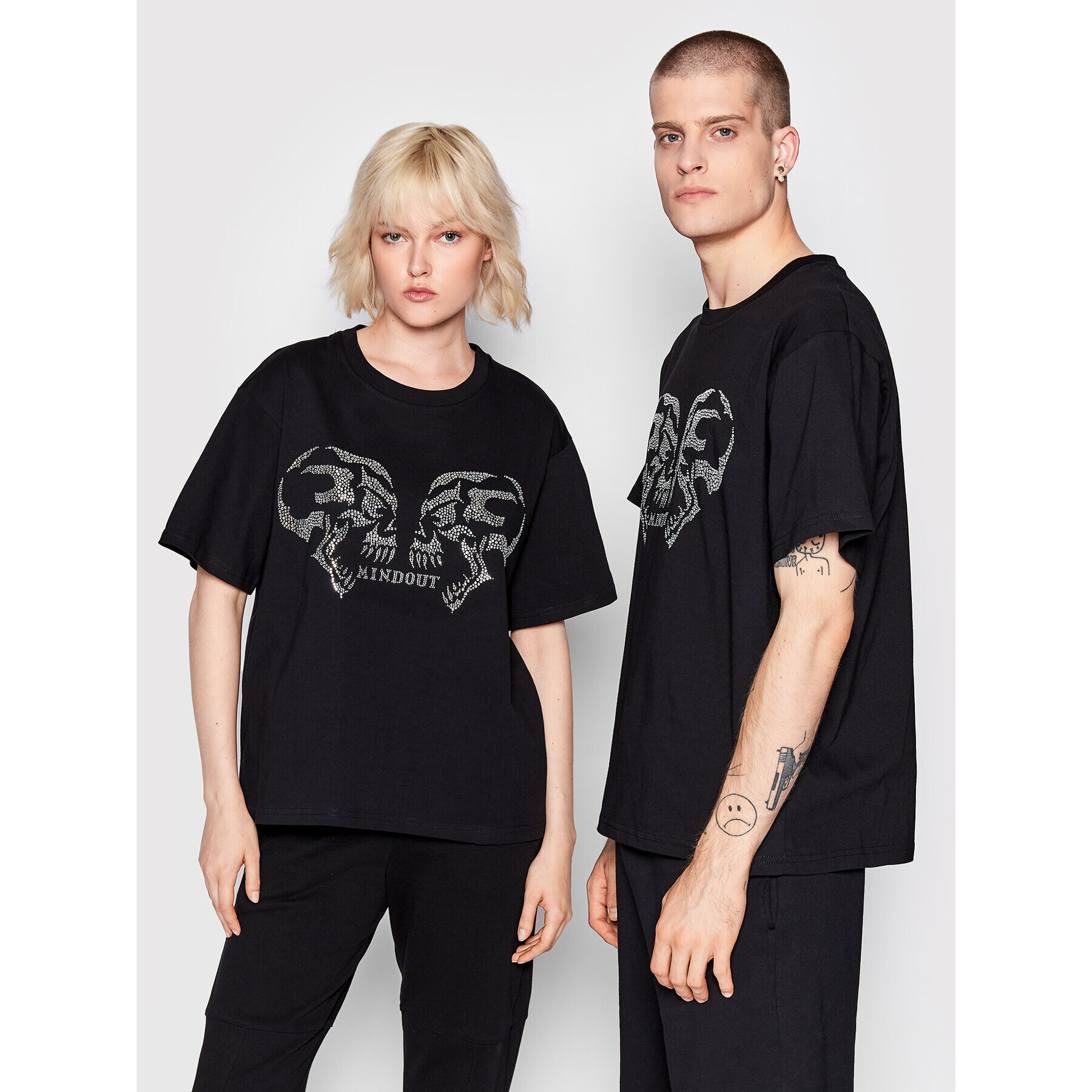 Mindout Тишърт Unisex Rage Черен Oversize - Pepit.bg