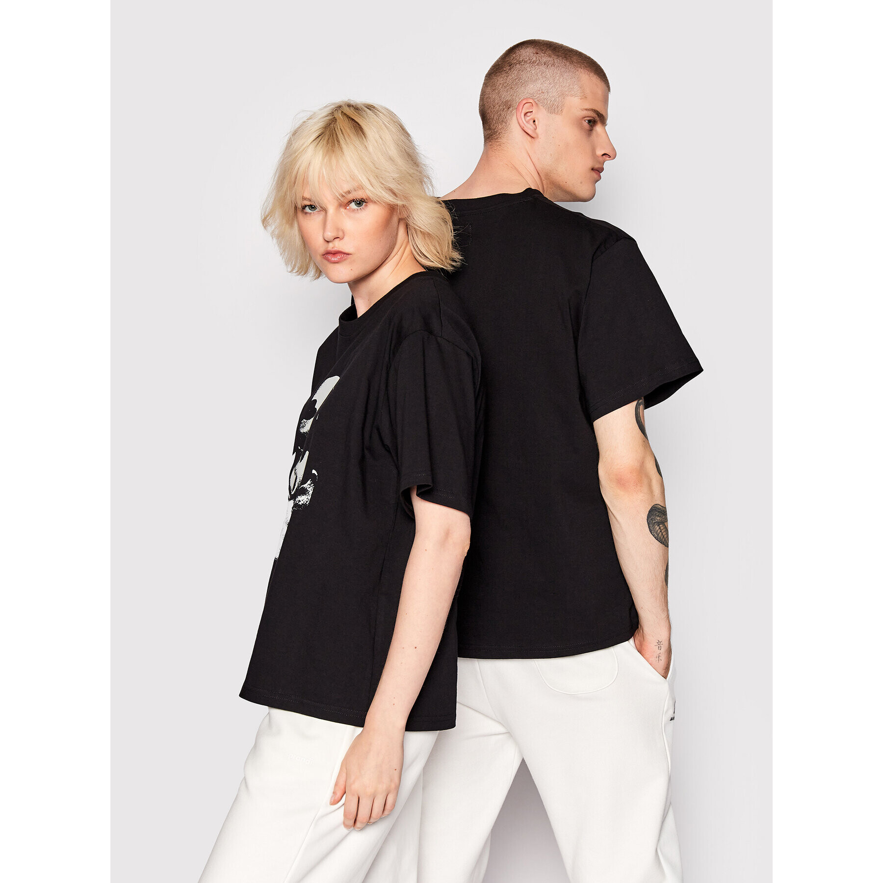 Mindout Тишърт Unisex Rebuild no. 1 Черен Oversize - Pepit.bg