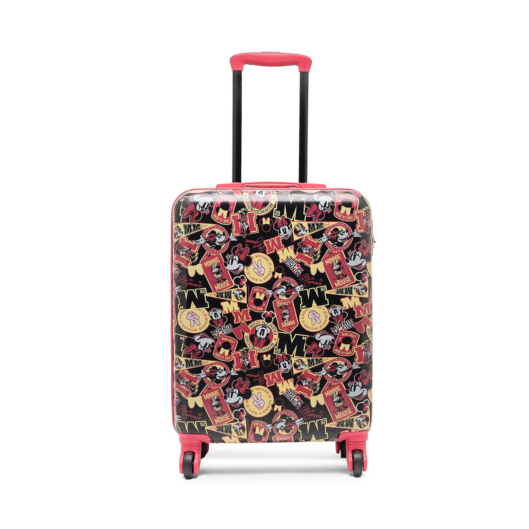Minnie Mouse Малък твърд куфар ACCCS-AW23-128DSTC-S Червен - Pepit.bg