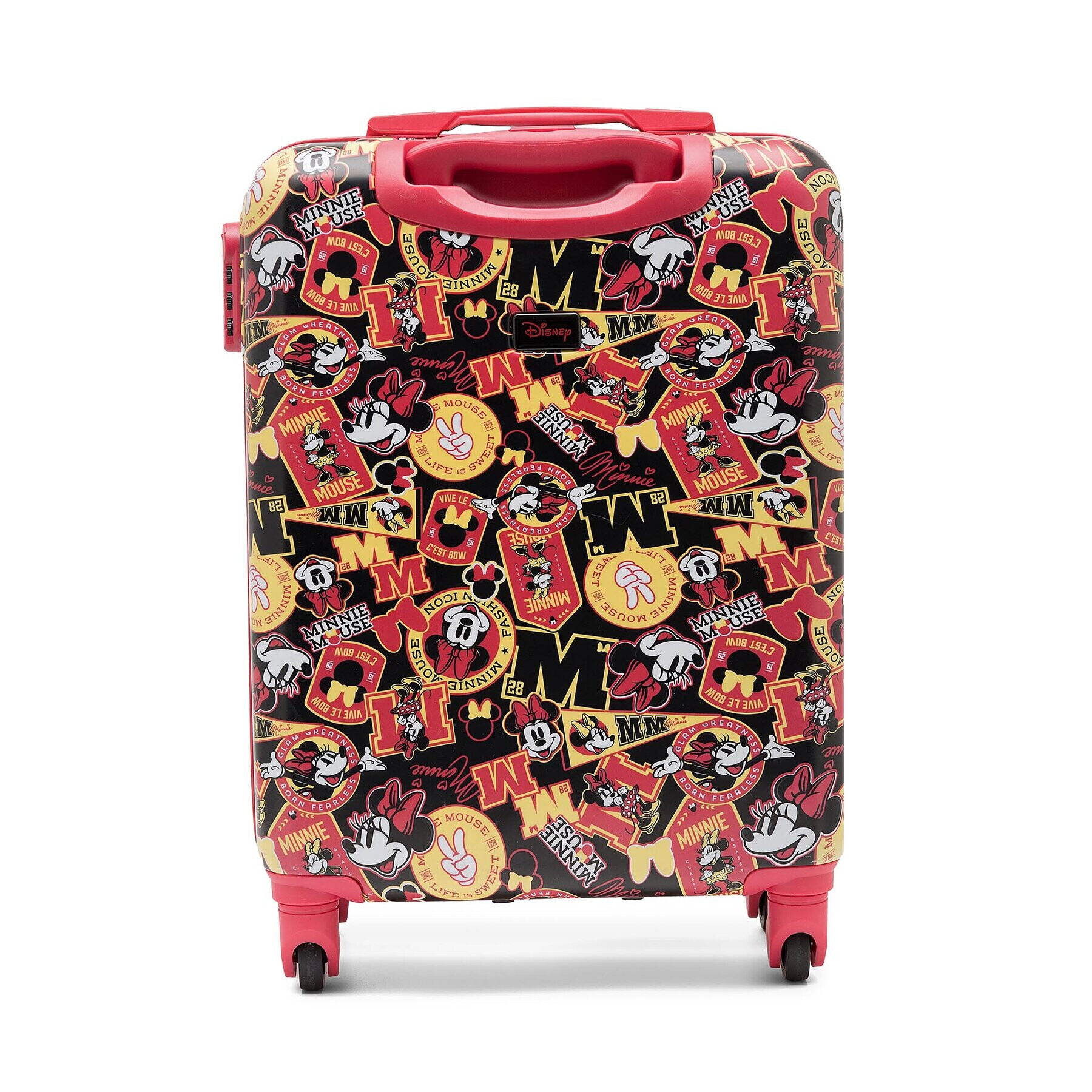 Minnie Mouse Малък твърд куфар ACCCS-AW23-128DSTC-S Червен - Pepit.bg