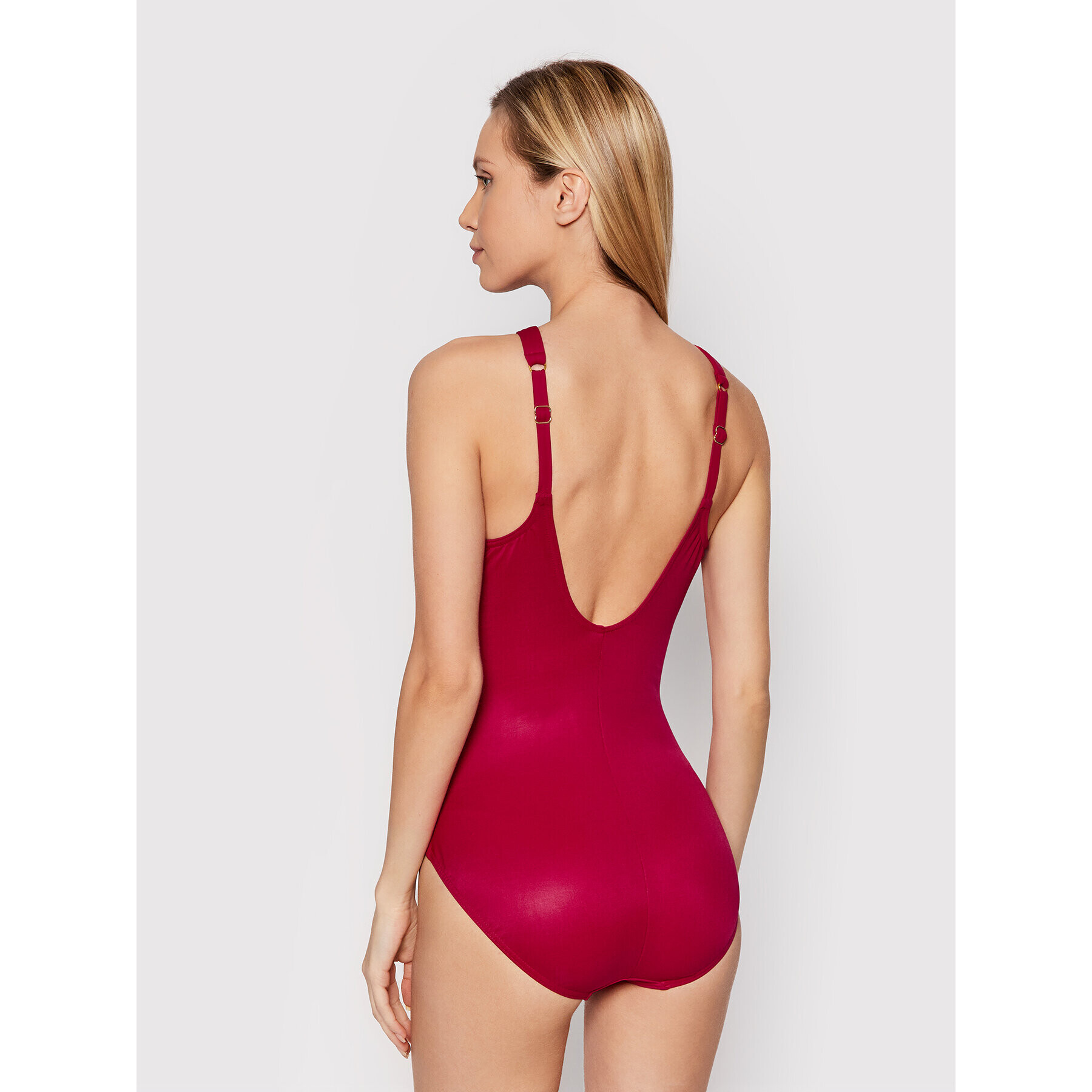 Miraclesuit Бански костюм Rock Solid Aphrodite Tummy Control 6523079 Червен - Pepit.bg