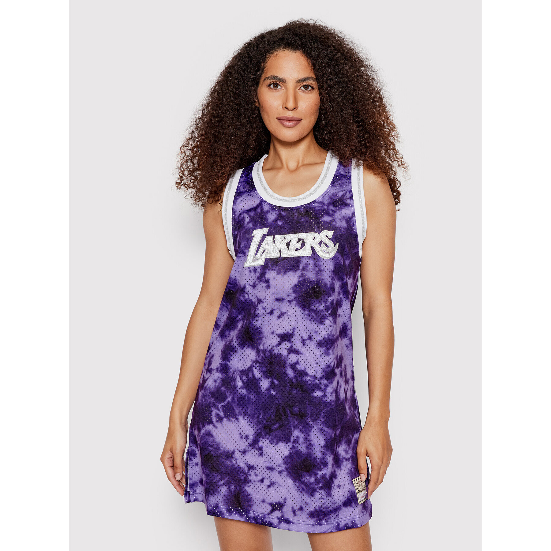 Mitchell & Ness Ежедневна рокля TDRSLF19018 Виолетов Regular Fit - Pepit.bg