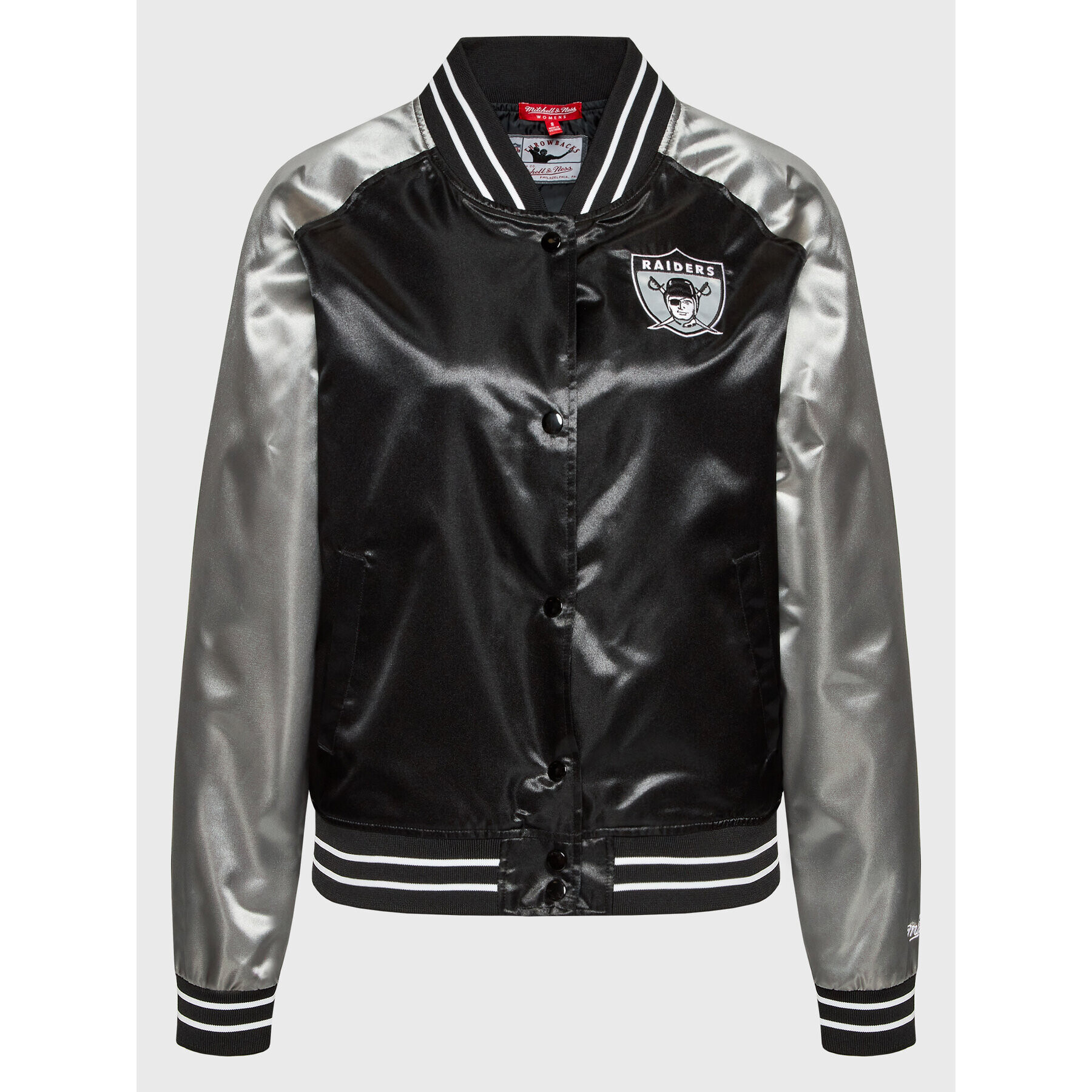 Mitchell & Ness Яке бомбър OJBF1057 Черен Regular Fit - Pepit.bg