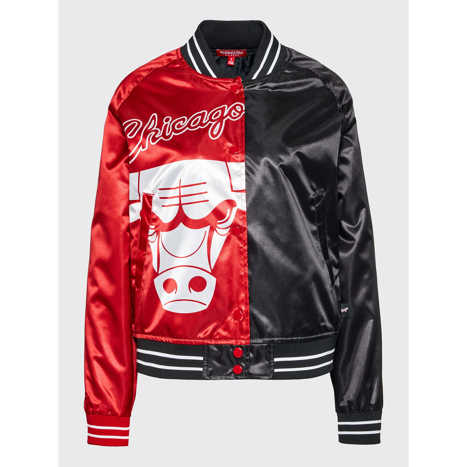 Mitchell & Ness Яке бомбър OJBF4356 Червен Regular Fit - Pepit.bg