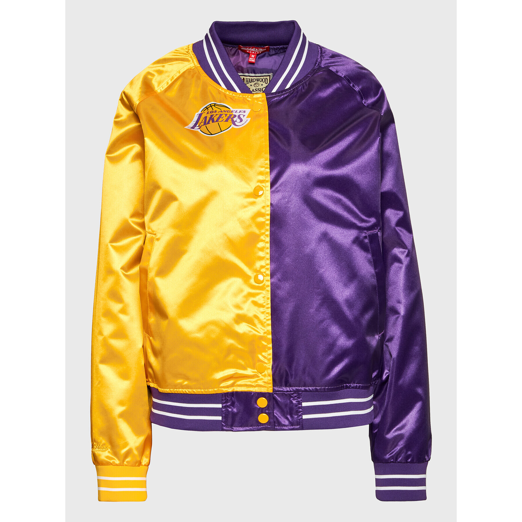 Mitchell & Ness Яке бомбър OJBF4356 Виолетов Regular Fit - Pepit.bg