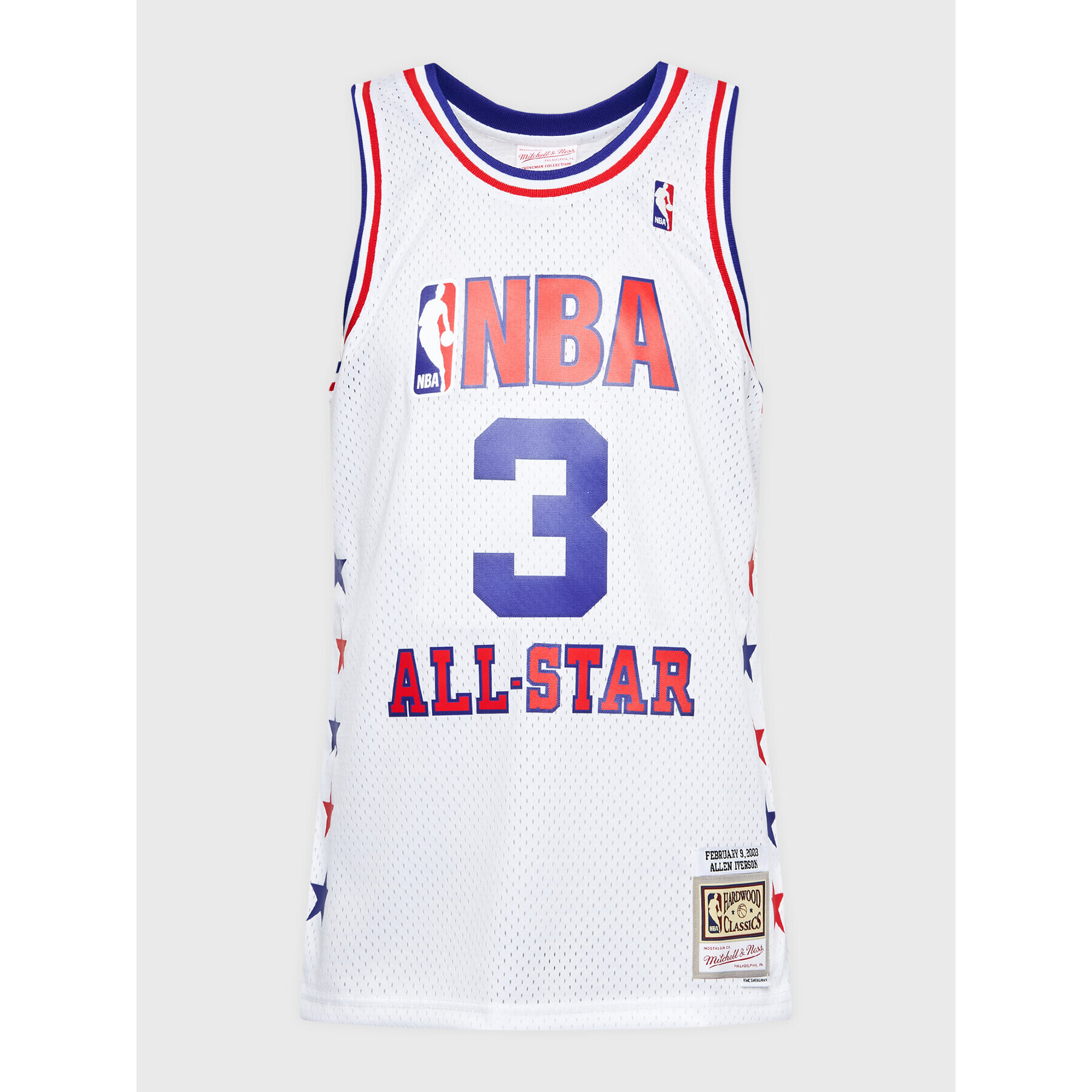 Mitchell & Ness Мъжки топ SMJY5292 Бял Regular Fit - Pepit.bg