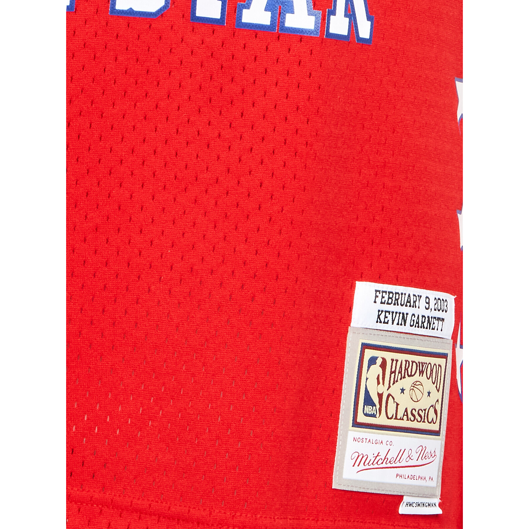 Mitchell & Ness Мъжки топ SMJY5296 Червен Regular Fit - Pepit.bg