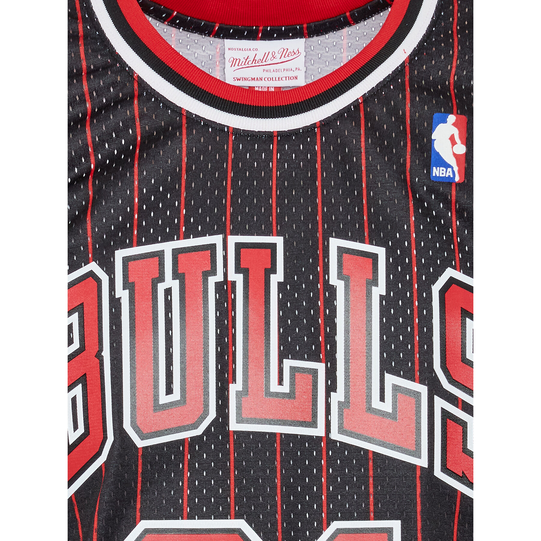 Mitchell & Ness Мъжки топ SMJYGS18150 Черен Regular Fit - Pepit.bg