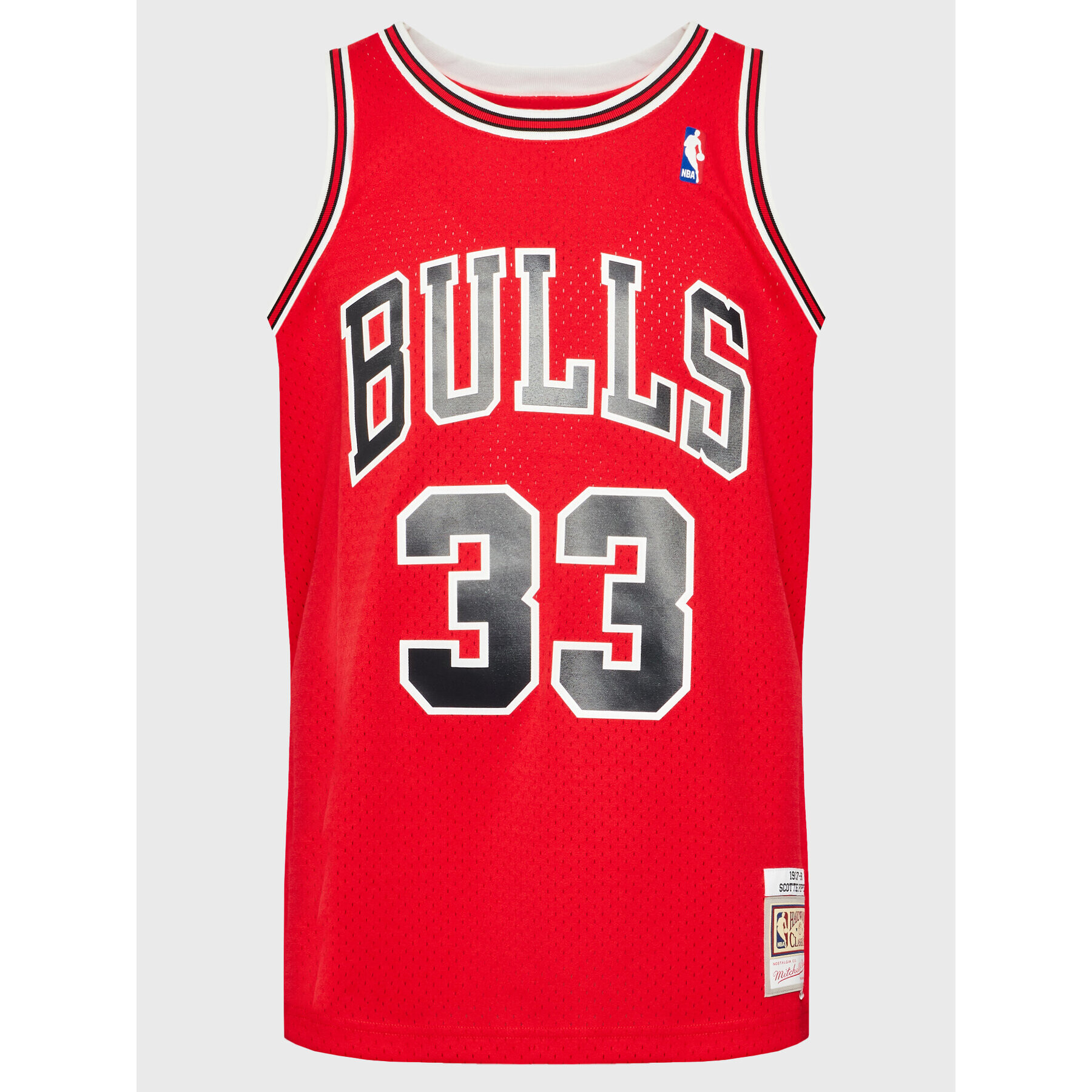 Mitchell & Ness Мъжки топ SMJYGS18153 Червен Regular Fit - Pepit.bg