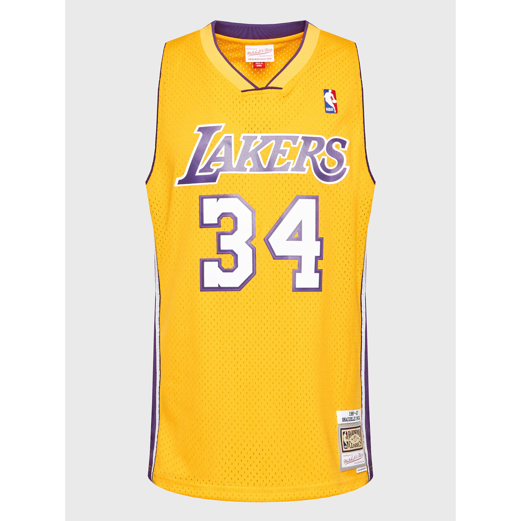 Mitchell & Ness Мъжки топ SMJYGS18179 Жълт Regular Fit - Pepit.bg