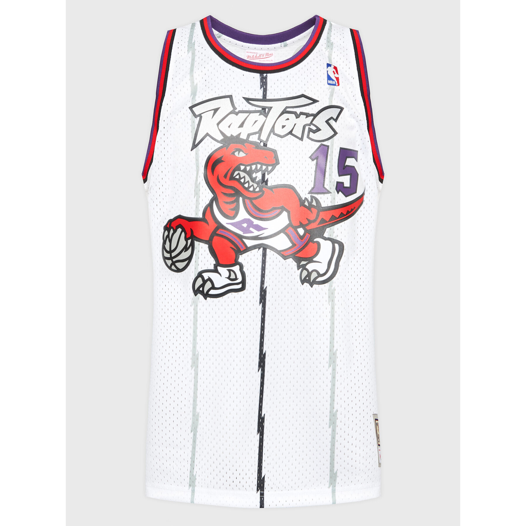 Mitchell & Ness Мъжки топ SMJYGS18213 Бял Regular Fit - Pepit.bg