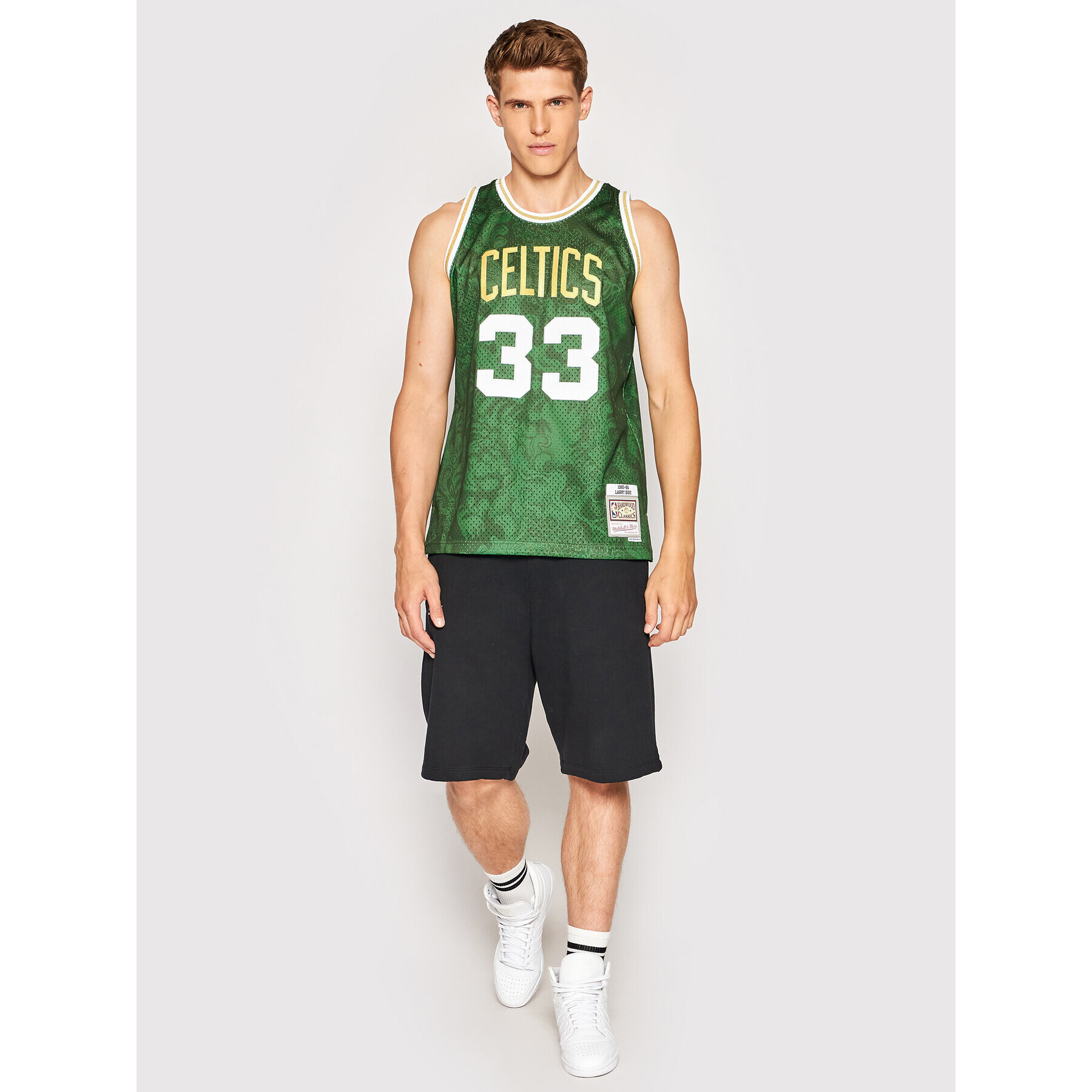 Mitchell & Ness Мъжки топ TFSM1248 Зелен Regular Fit - Pepit.bg